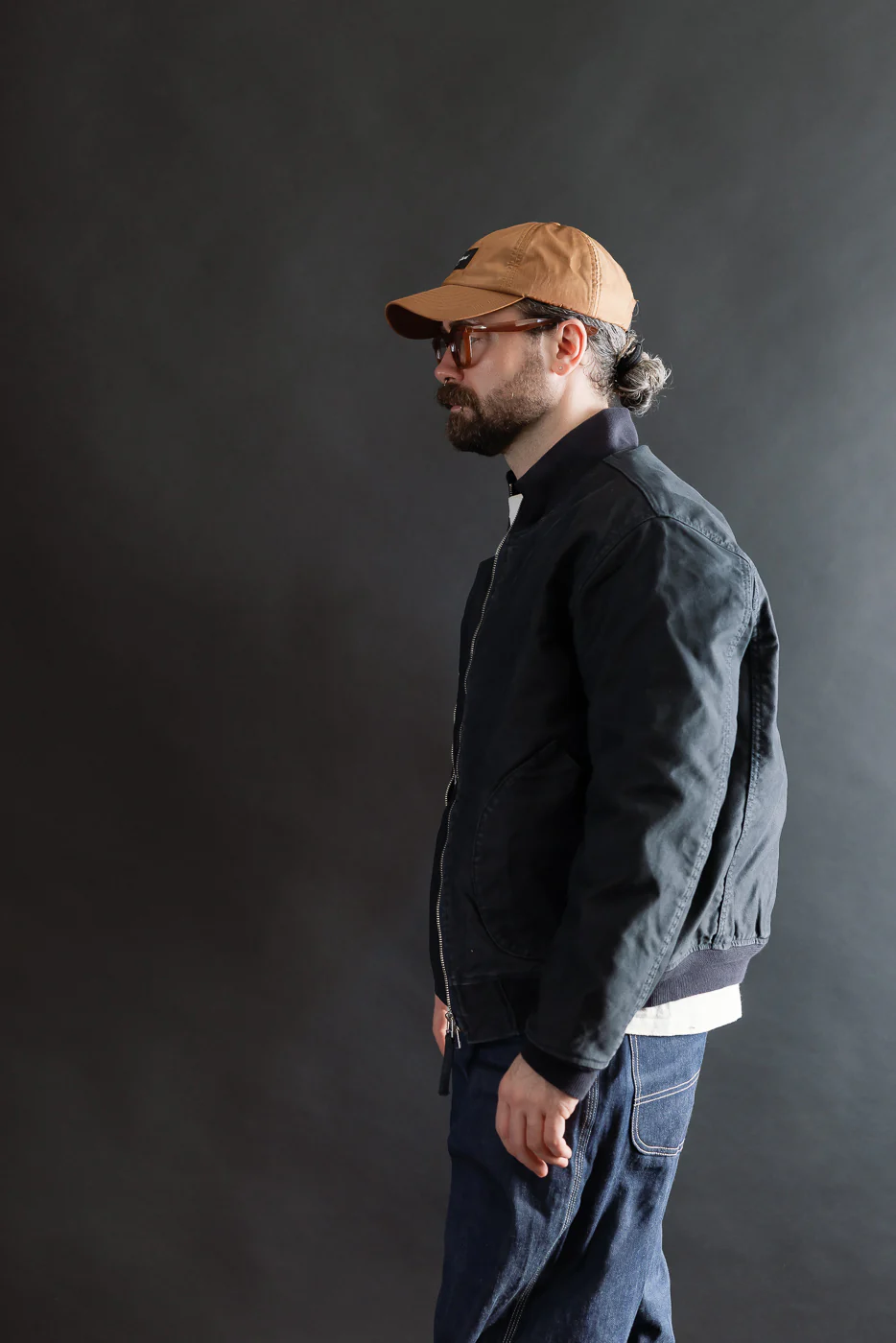 IHM-47-NAV - 12oz Whipcord Tanker Jacket - Navy - Image 14