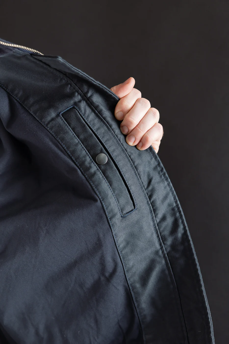 IHM-47-NAV - 12oz Whipcord Tanker Jacket - Navy - Image 20