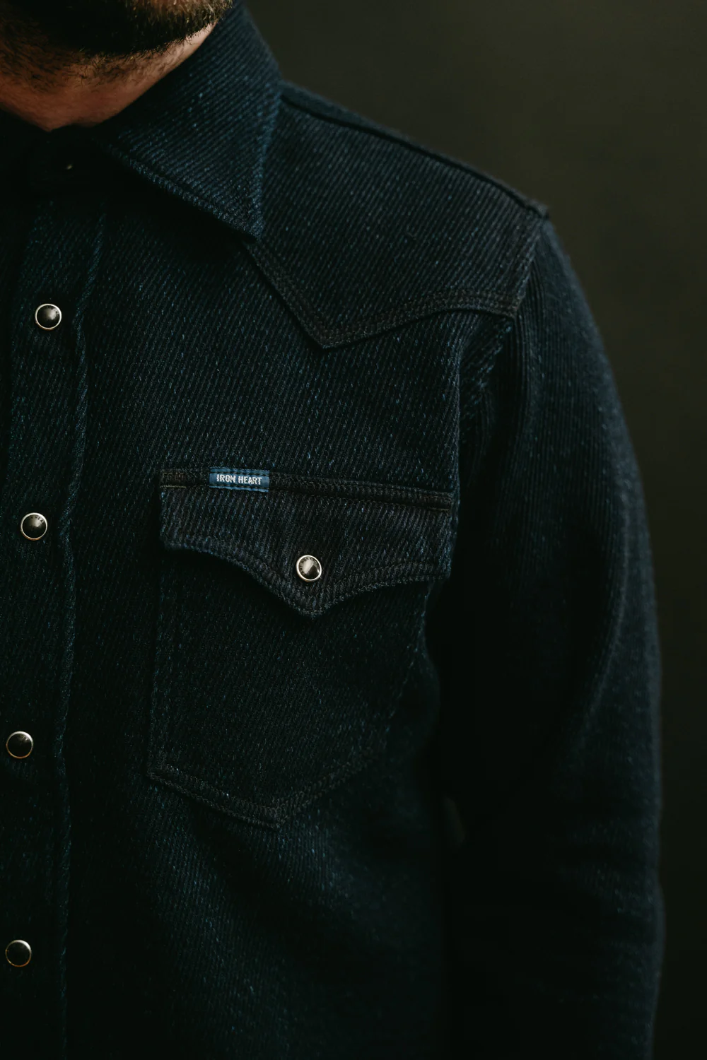 IHSH-208-IND - Kersey Western Shirt - Indigo - Image 21