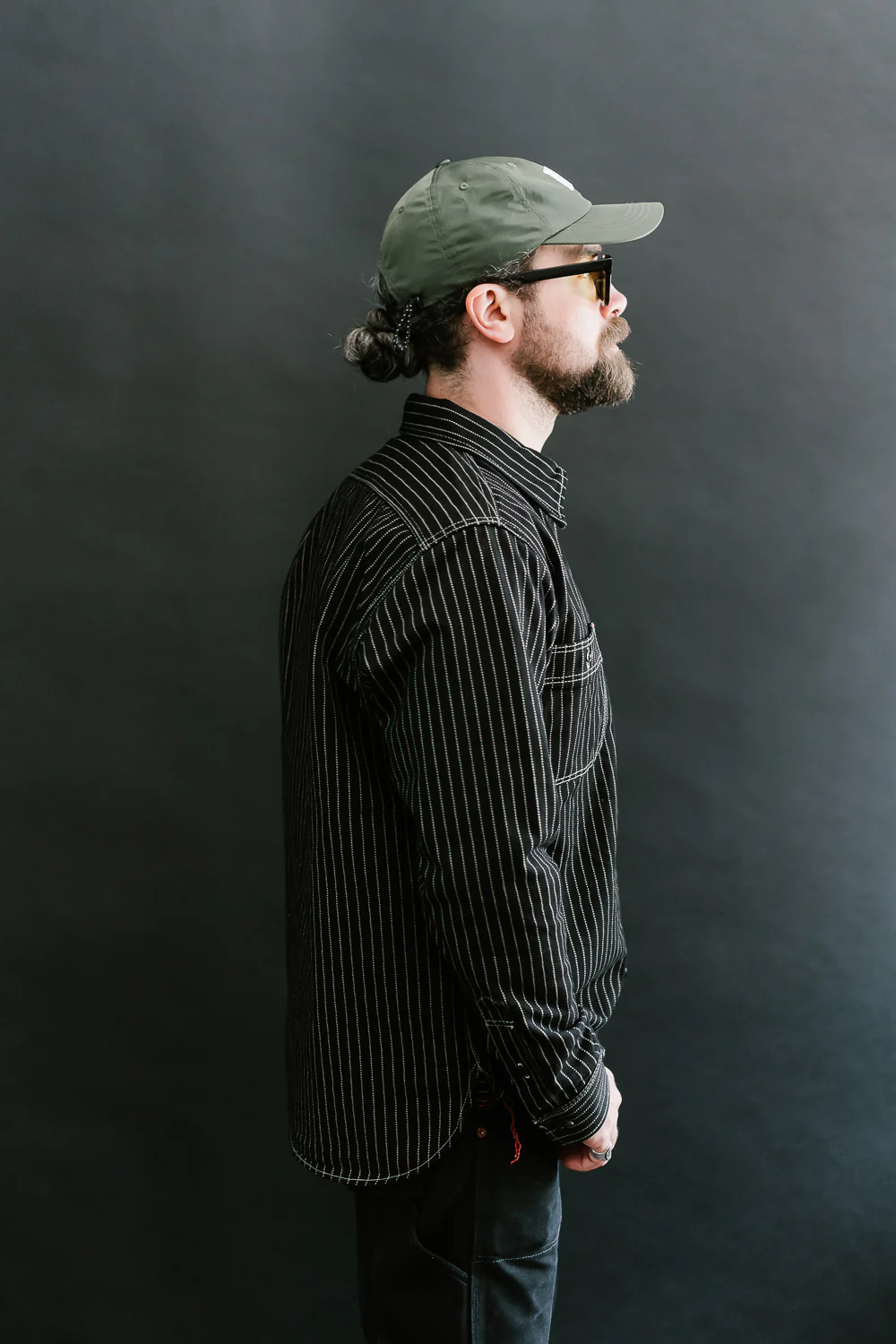 IHSH-266-BLK - 12oz Wabash Work Shirt - Black - Image 15