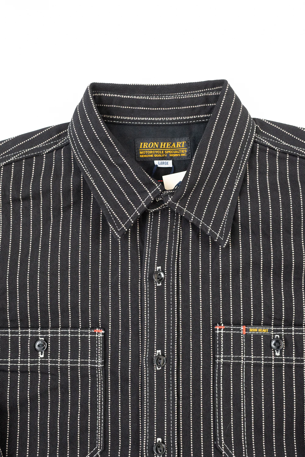 IHSH-266-BLK - 12oz Wabash Work Shirt - Black - Image 3
