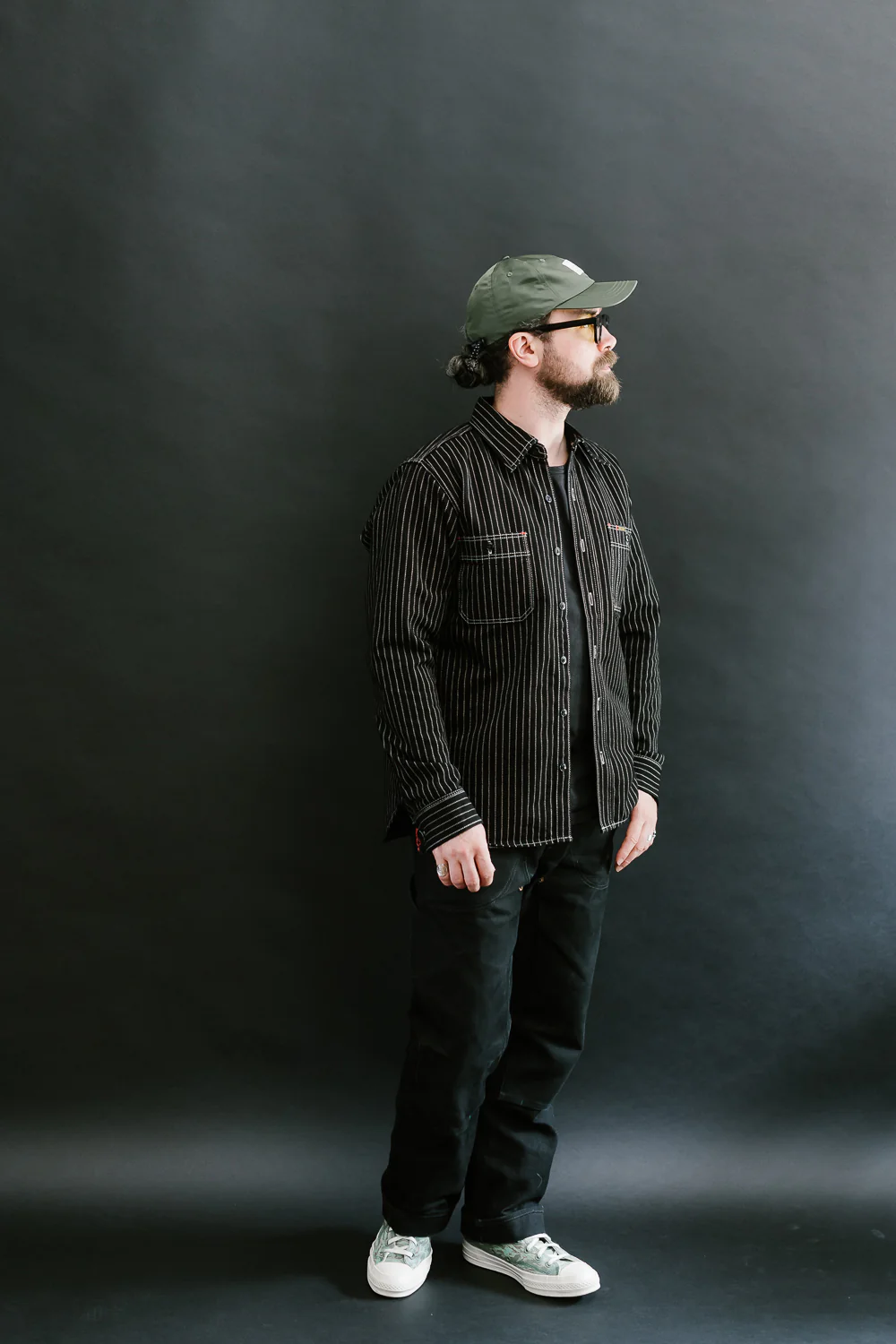 IHSH-266-BLK - 12oz Wabash Work Shirt - Black - Image 7