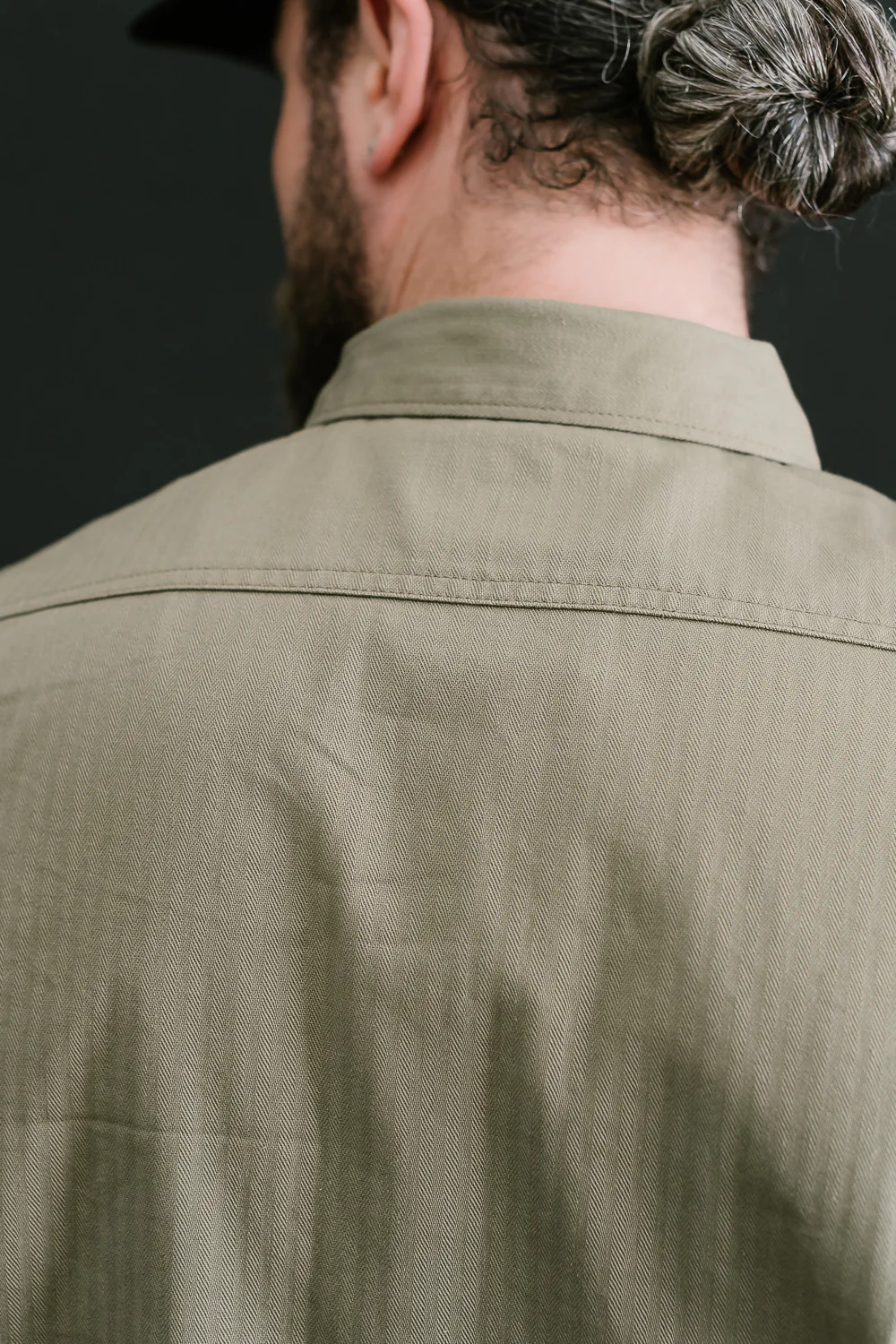 IHSH-385-BEI - 9oz Herringbone Military Shirt - Beige - Image 22