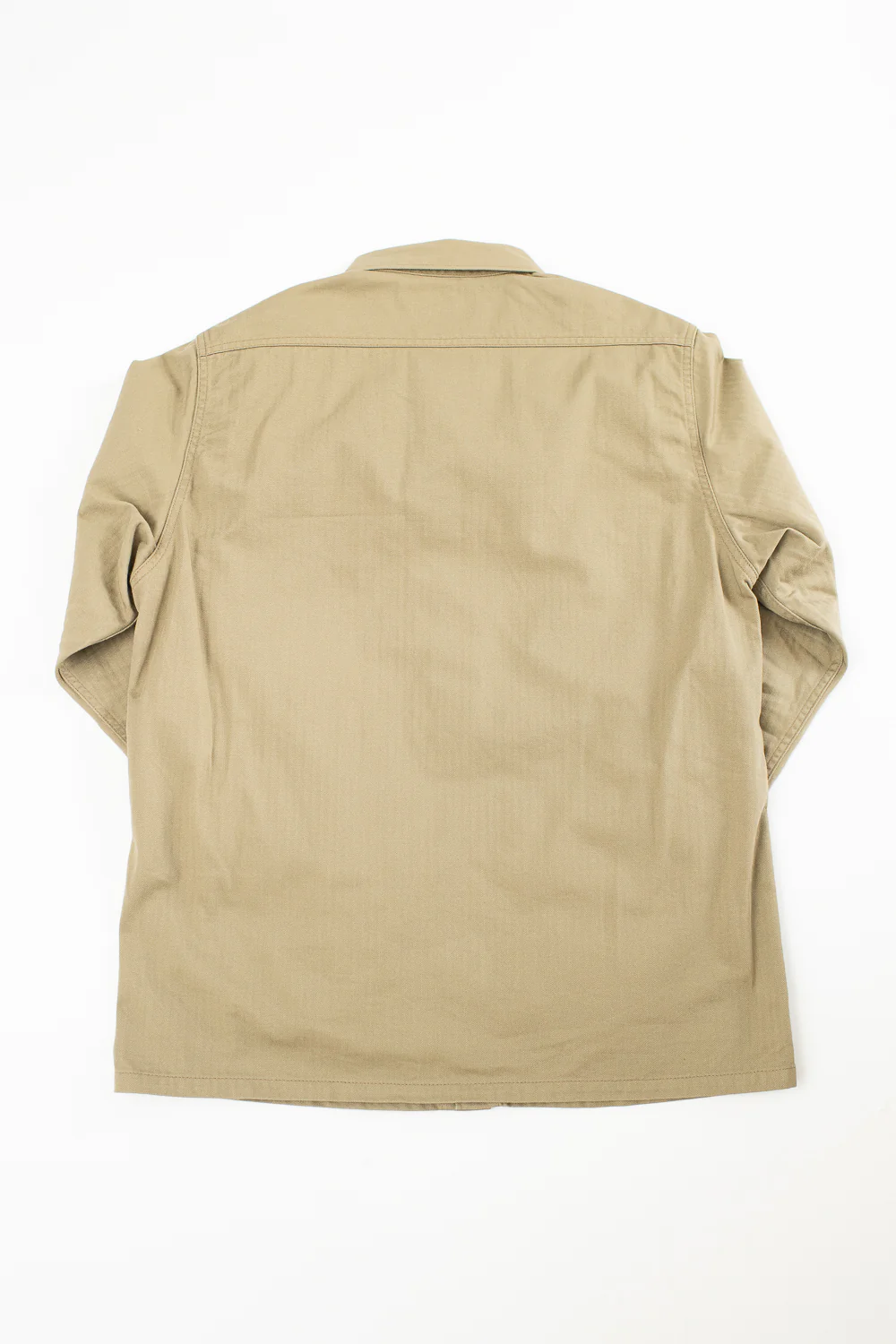 IHSH-385-BEI - 9oz Herringbone Military Shirt - Beige - Image 6