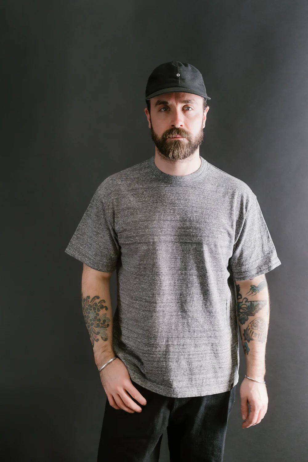 IHT-1610L-GRY - 6.5oz Loopwheel Crew Neck T-Shirt with Longer Body - Grey - Image 15