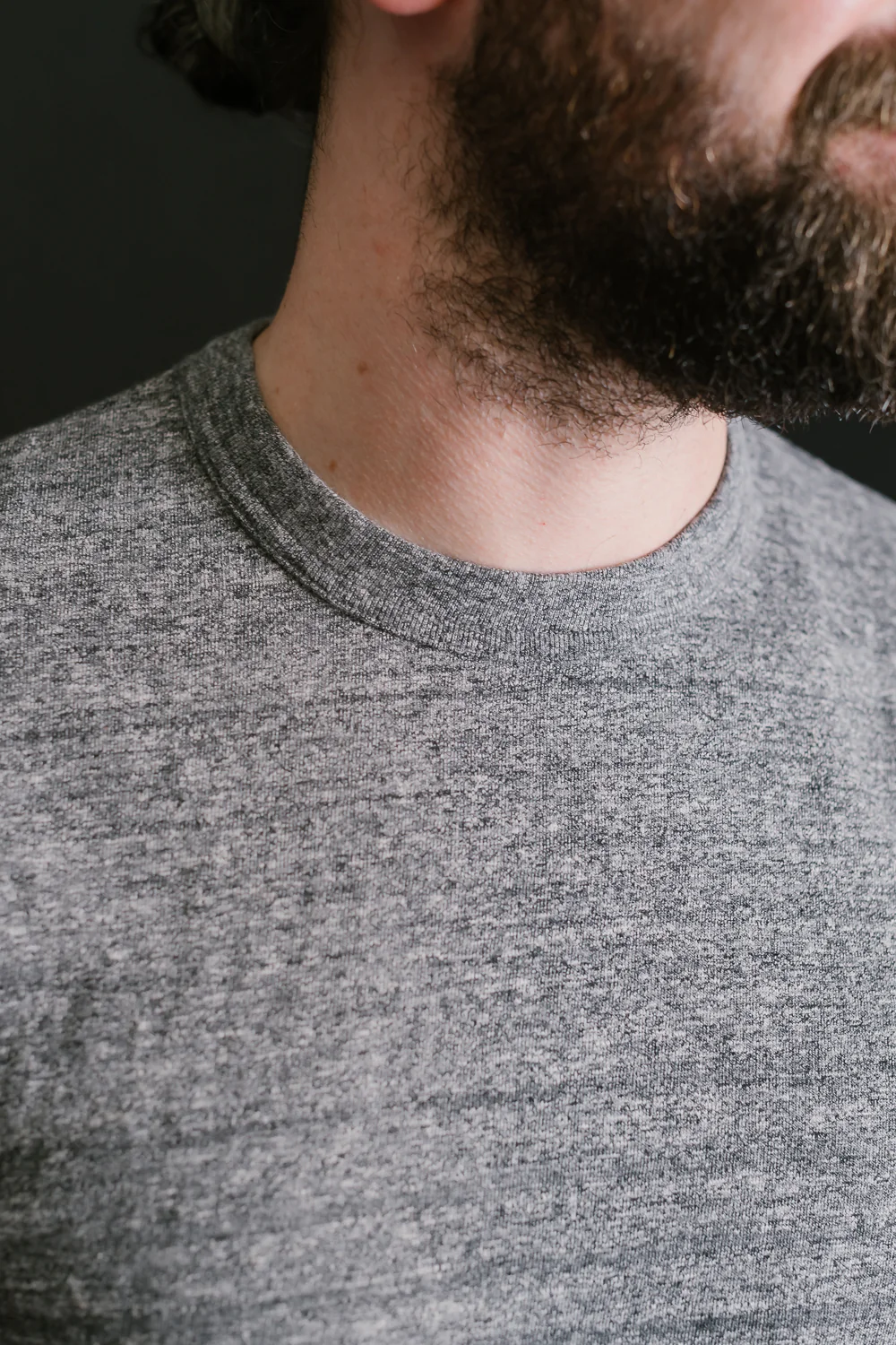 IHT-1610L-GRY - 6.5oz Loopwheel Crew Neck T-Shirt with Longer Body - Grey - Image 18