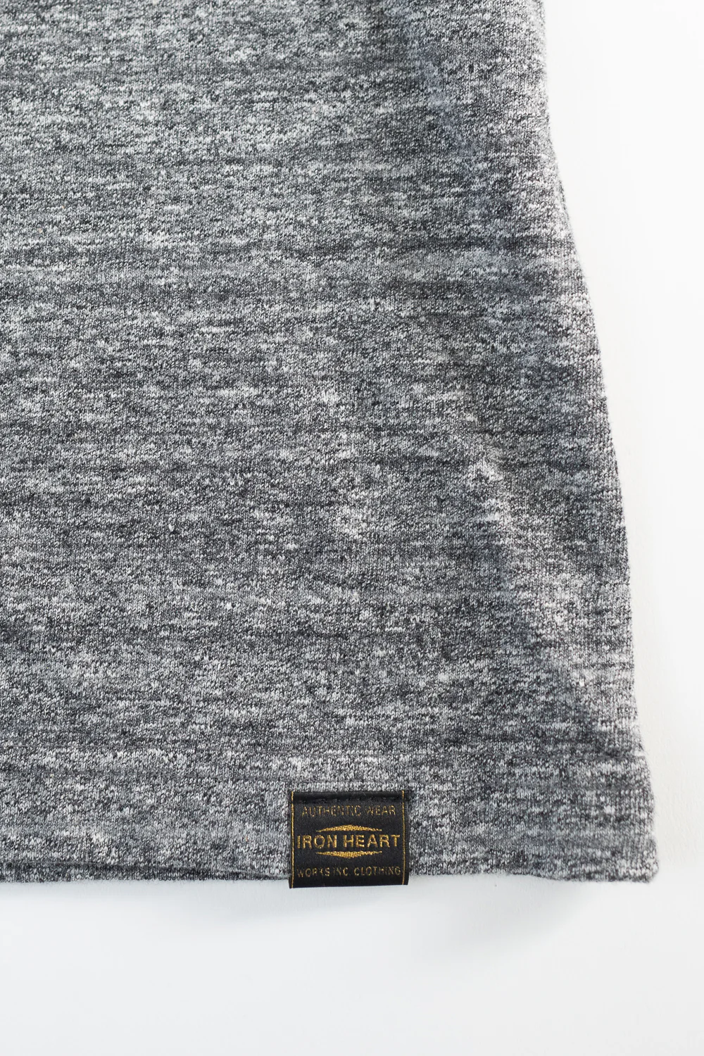 IHT-1610L-GRY - 6.5oz Loopwheel Crew Neck T-Shirt with Longer Body - Grey - Image 4