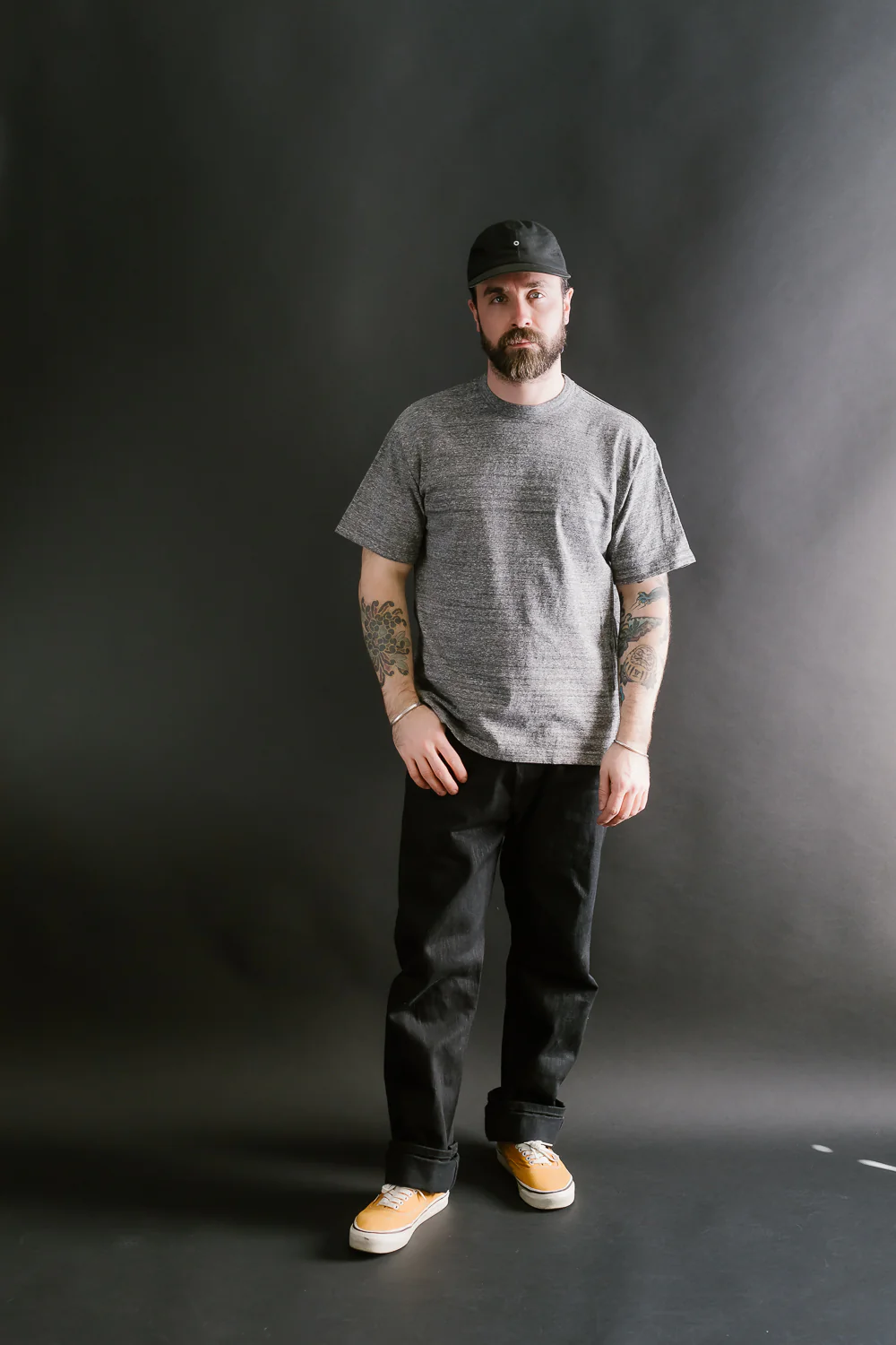 IHT-1610L-GRY - 6.5oz Loopwheel Crew Neck T-Shirt with Longer Body - Grey - Image 6