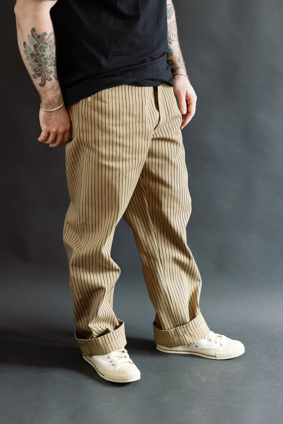 12oz - Jack Root Stripe - Beige, Indigo - Image 13