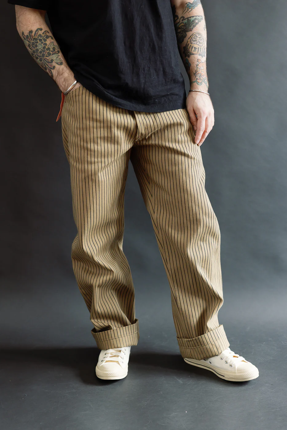 12oz - Jack Root Stripe - Beige, Indigo - Image 16