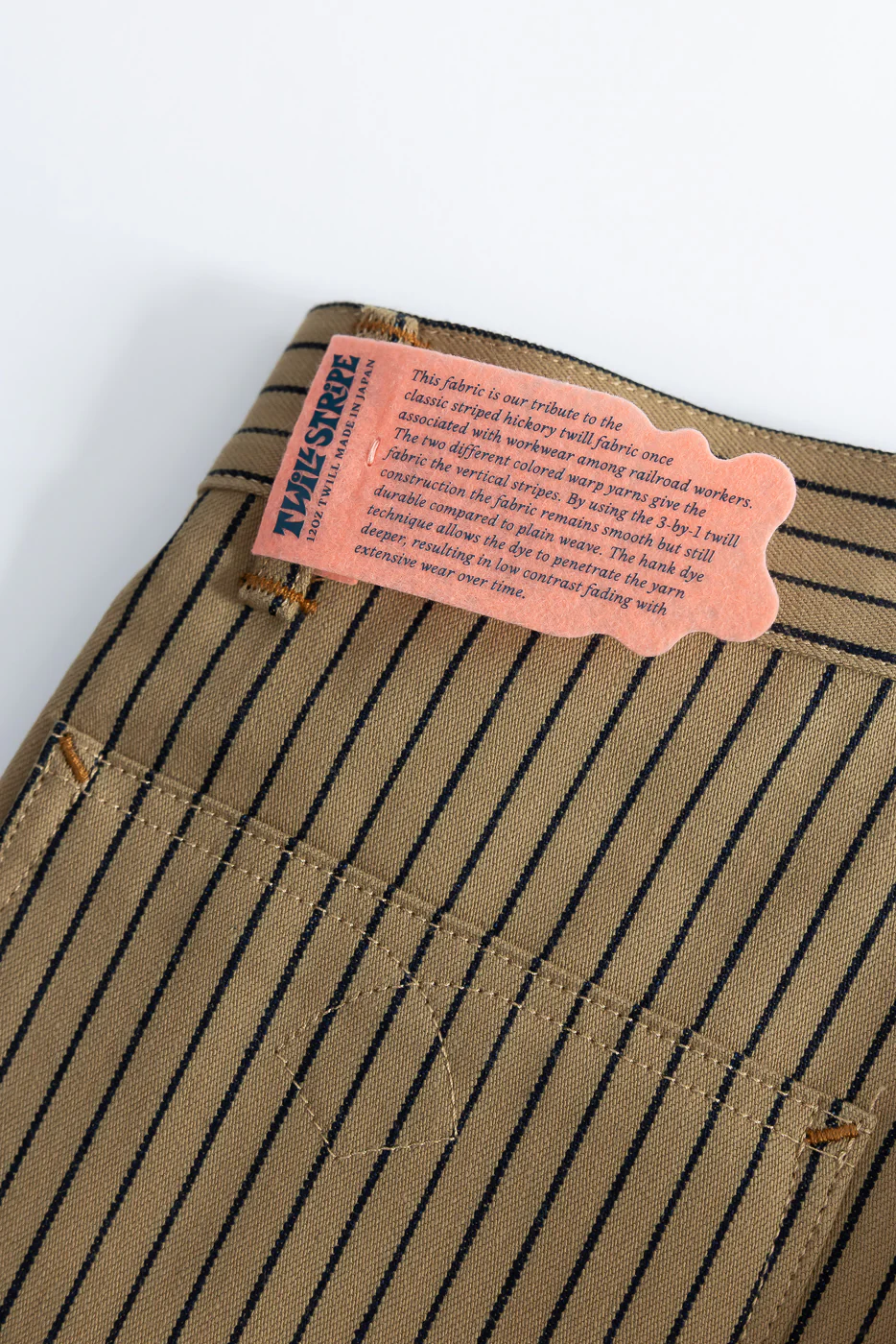 12oz - Jack Root Stripe - Beige, Indigo - Image 3