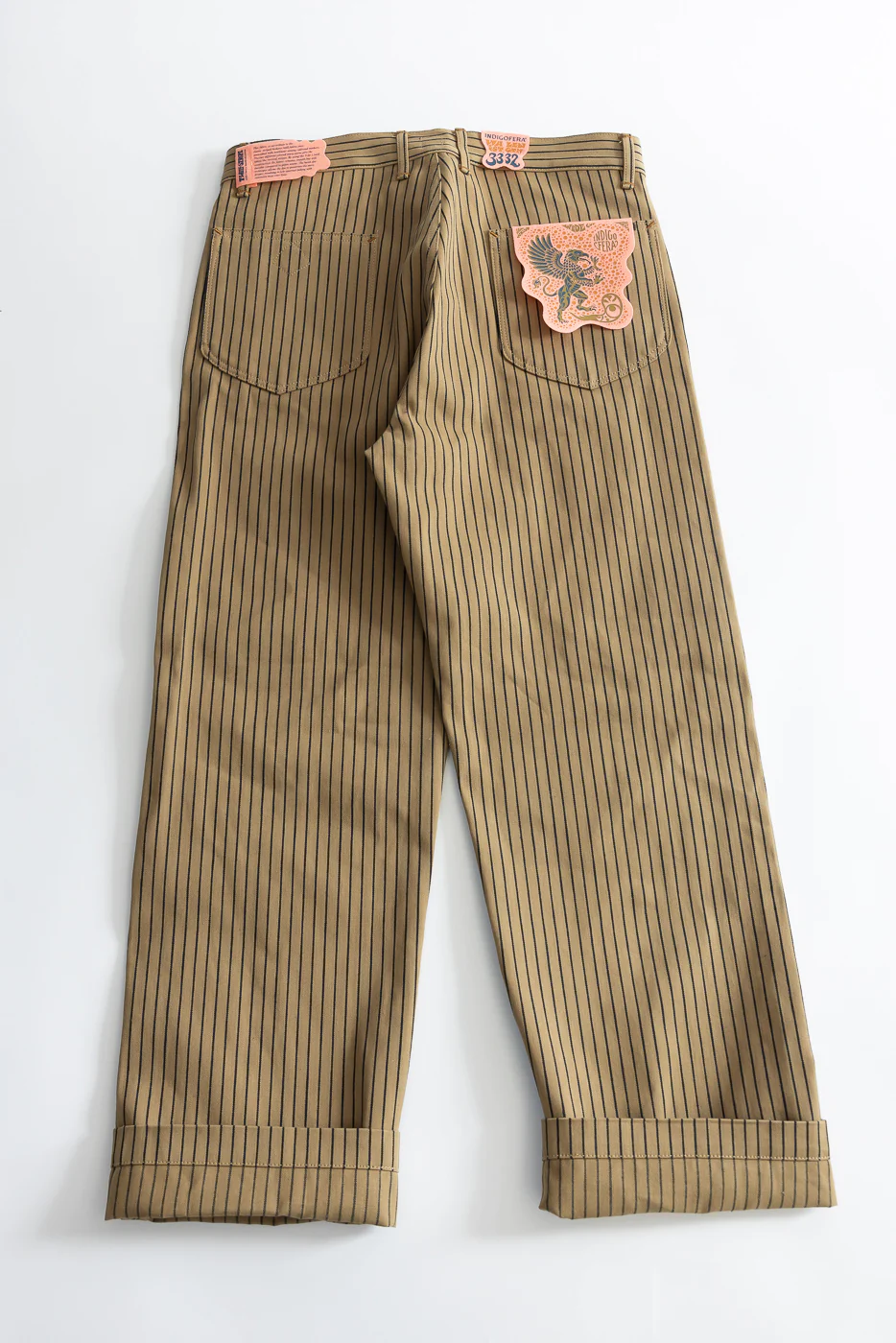 12oz - Jack Root Stripe - Beige, Indigo - Image 8