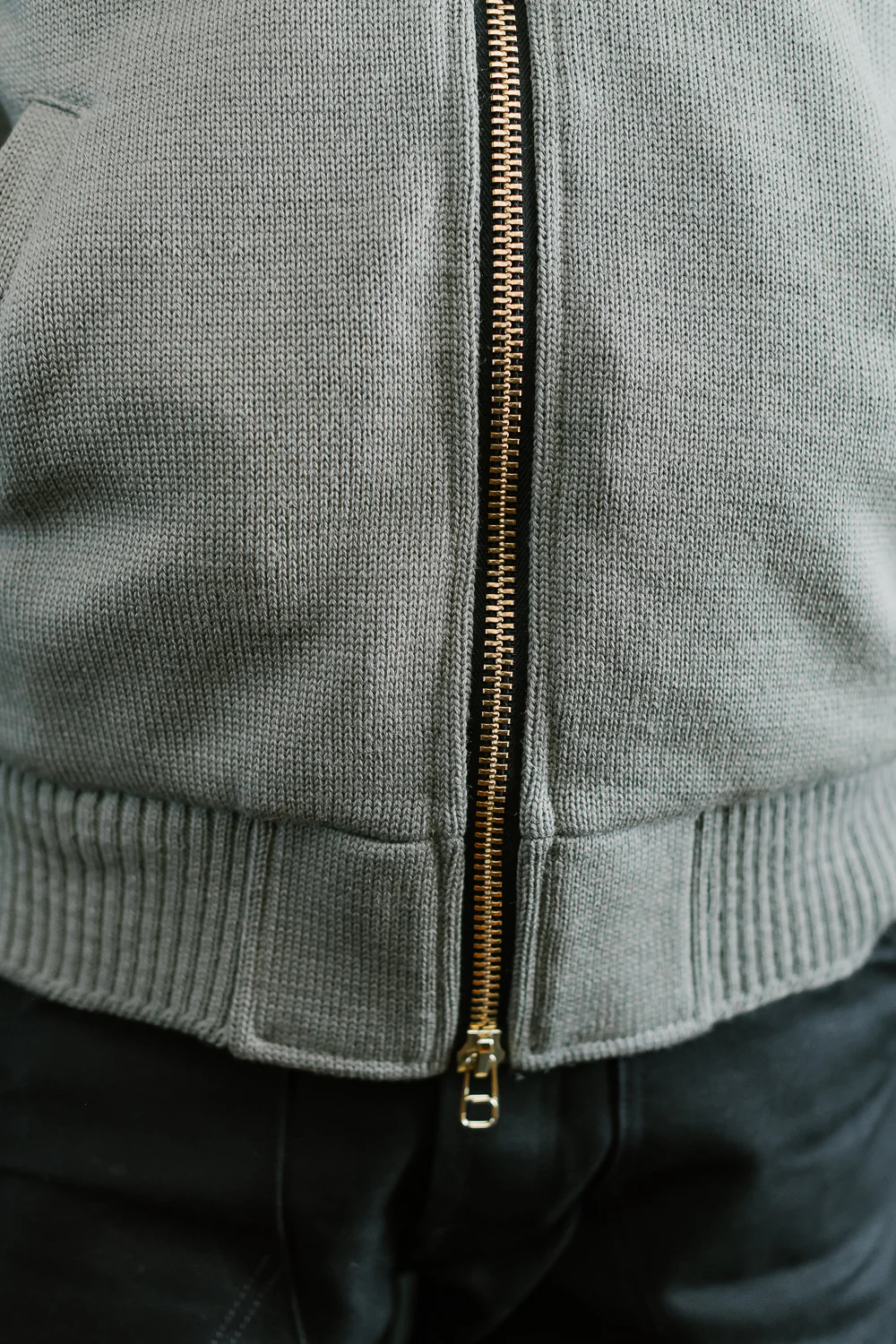 James Dant x Dehen - Full Zip Moto Hoodie - Sage - Image 29