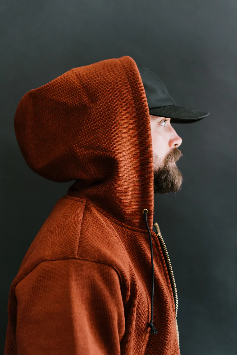 James Dant x Dehen - Full Zip Moto Hoodie - Tobacco - Image 24