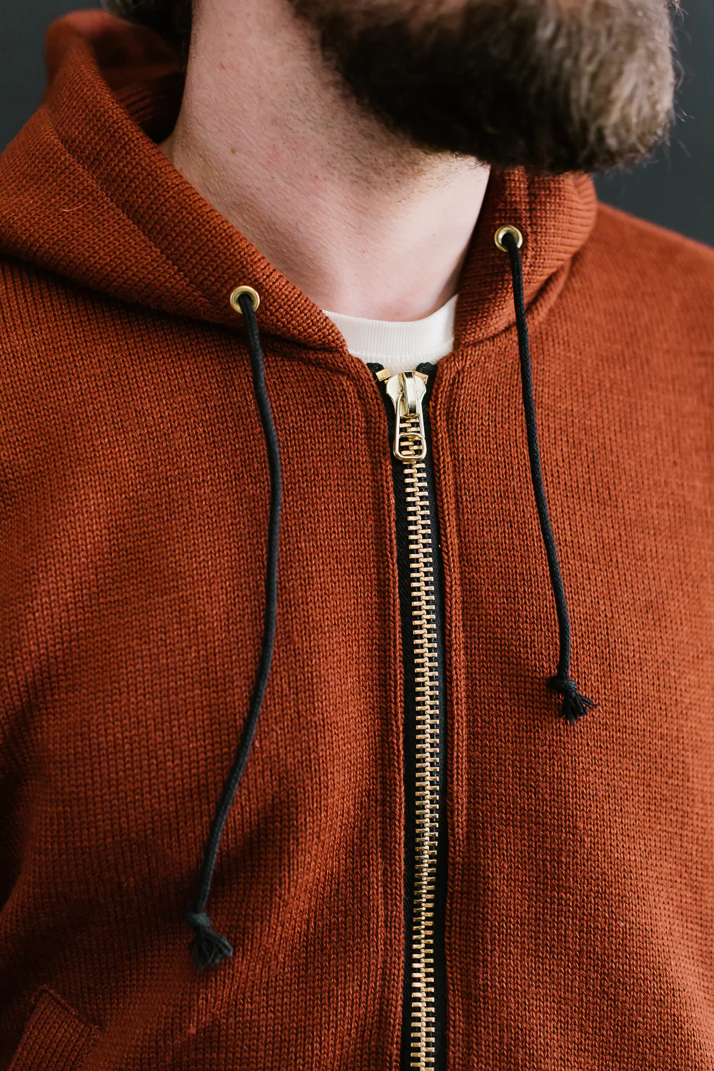 James Dant x Dehen - Full Zip Moto Hoodie - Tobacco - Image 27