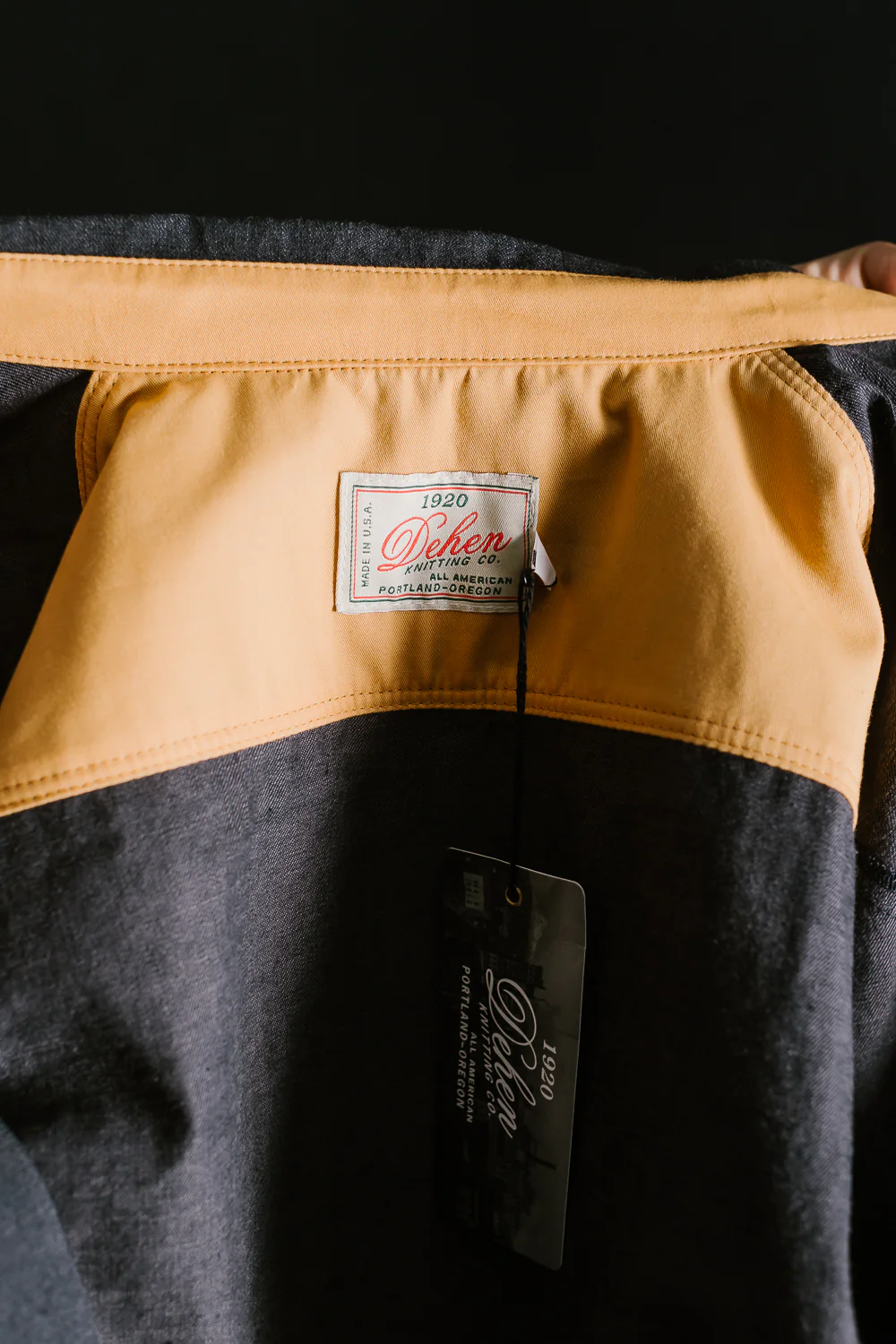 James Dant x Dehen - Selvedge Denim Crissman Overshirt - Black - Image 4