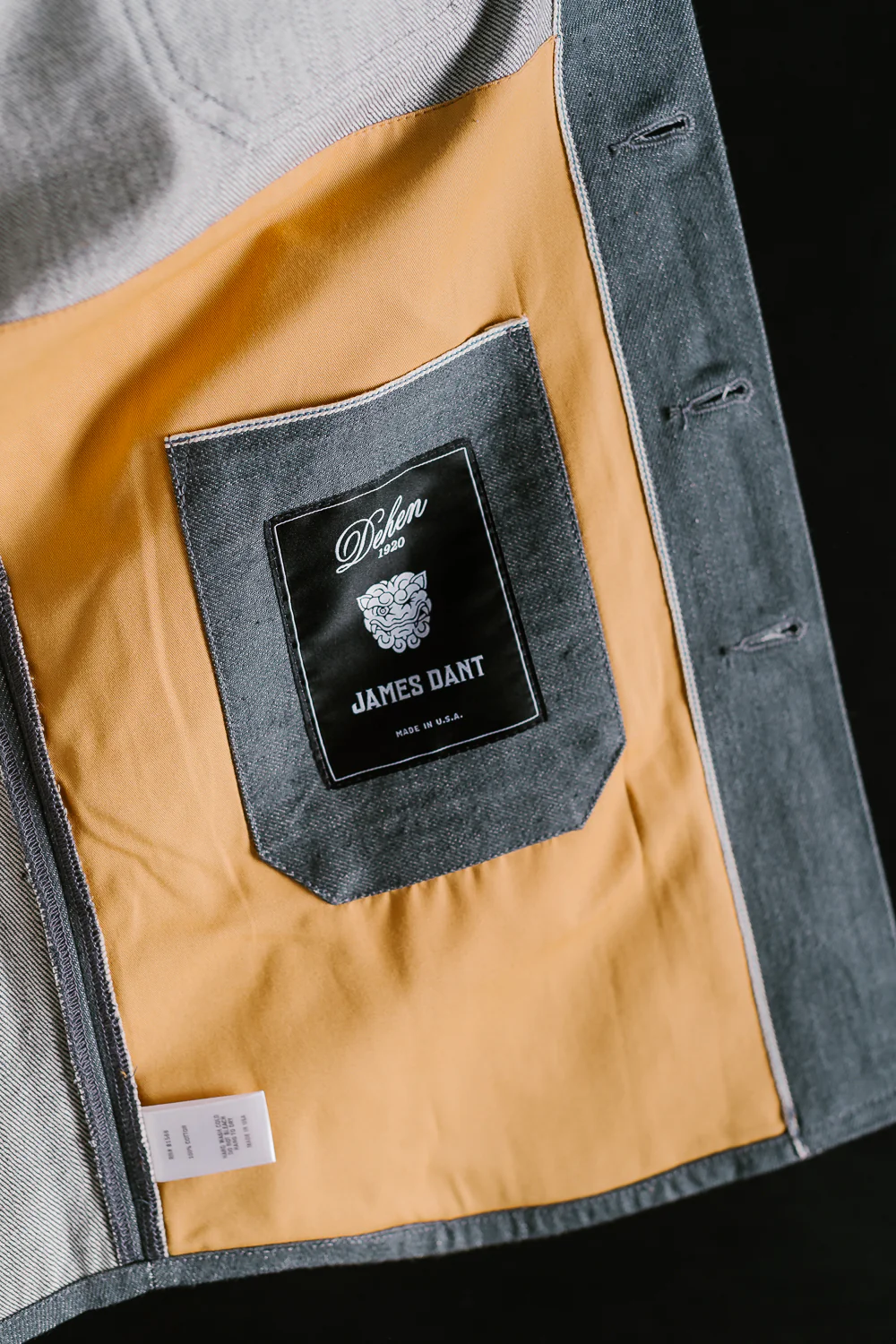 James Dant x Dehen - Selvedge Denim Crissman Overshirt - Pewter - Image 25