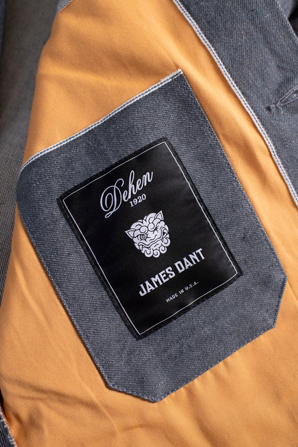 James Dant x Dehen - Selvedge Denim Crissman Overshirt - Pewter - Image 6
