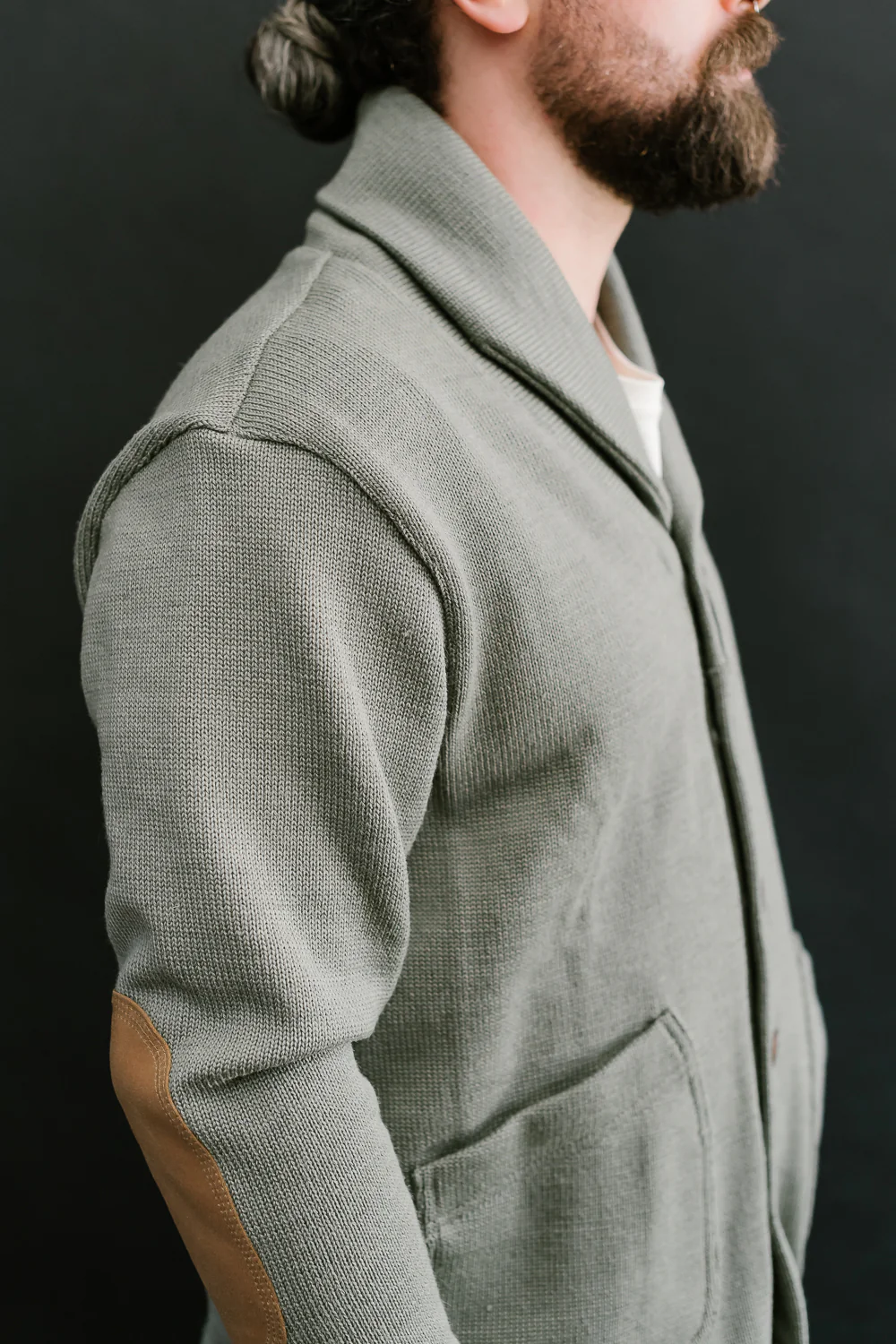 James Dant x Dehen - Shawl Sweater Coat 2.0 - Sage, Field Tan - Image 20