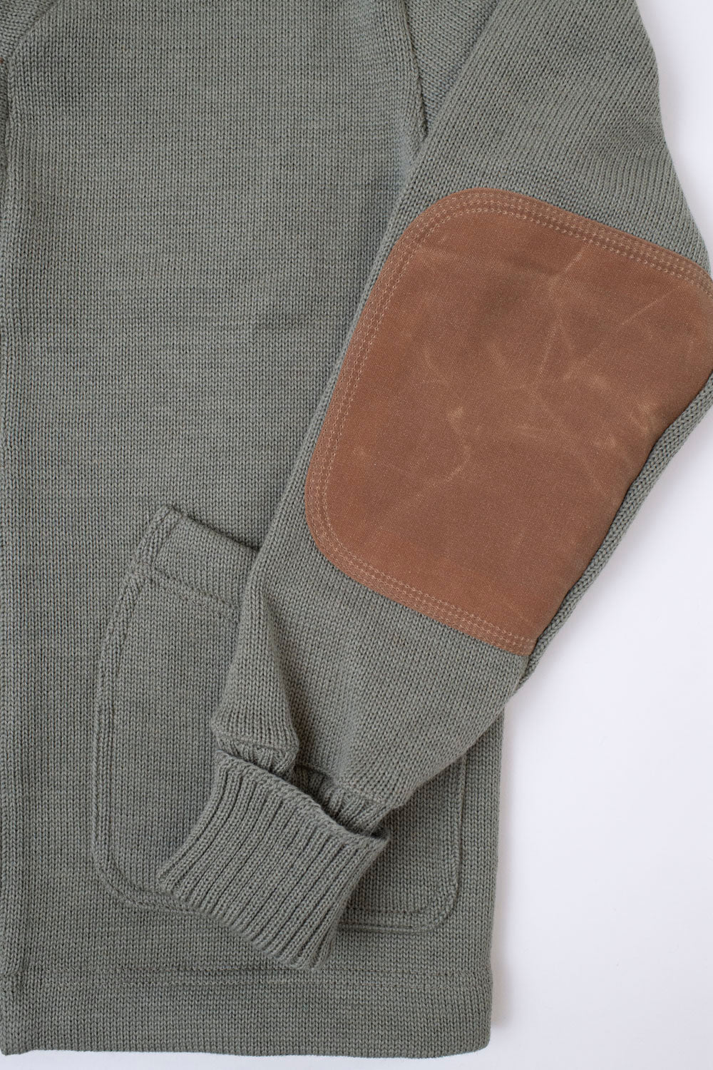 James Dant x Dehen - Shawl Sweater Coat 2.0 - Sage, Field Tan - Image 5