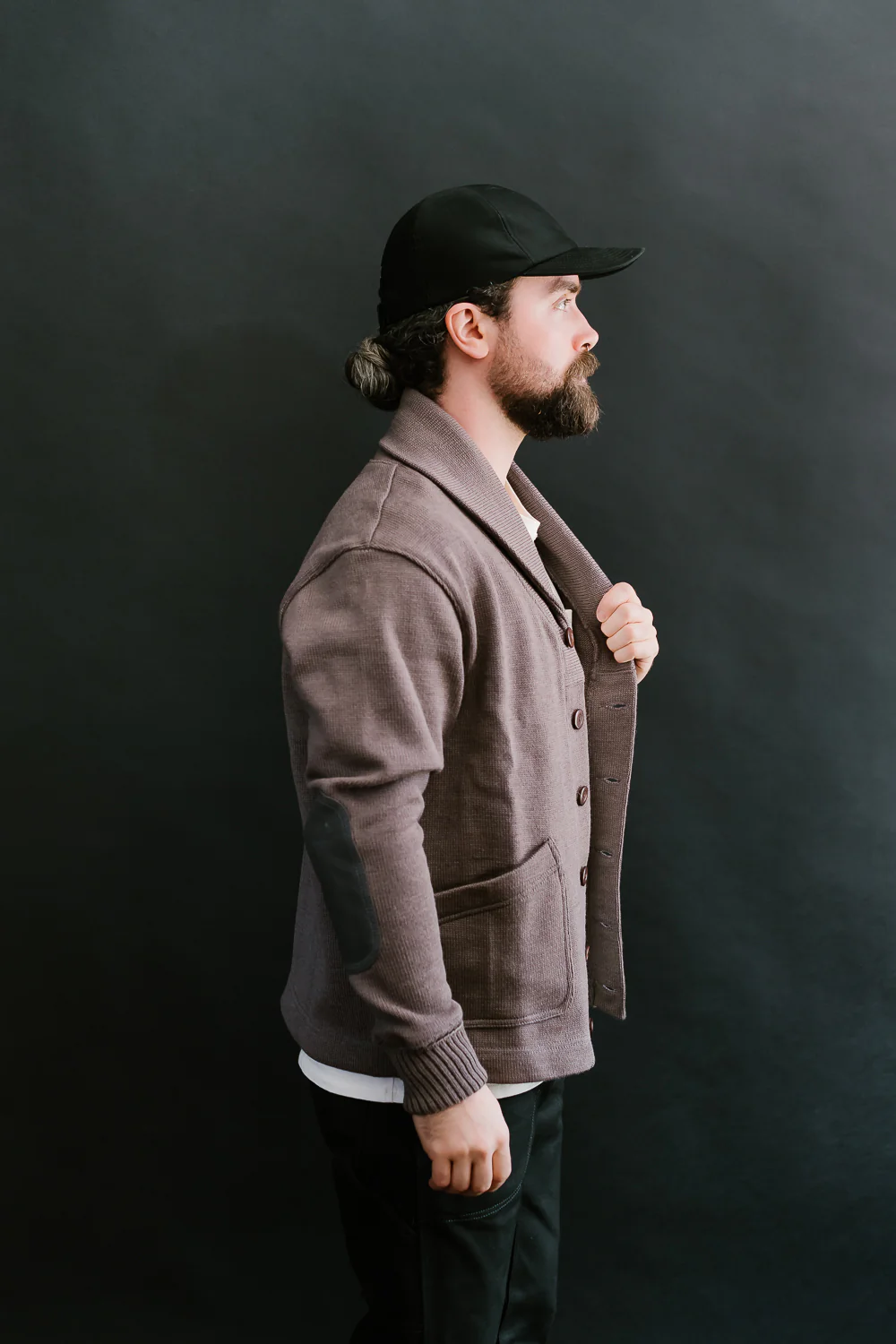 James Dant x Dehen - Shawl Sweater Coat 2.0 - Smoke, Charcoal - Image 14