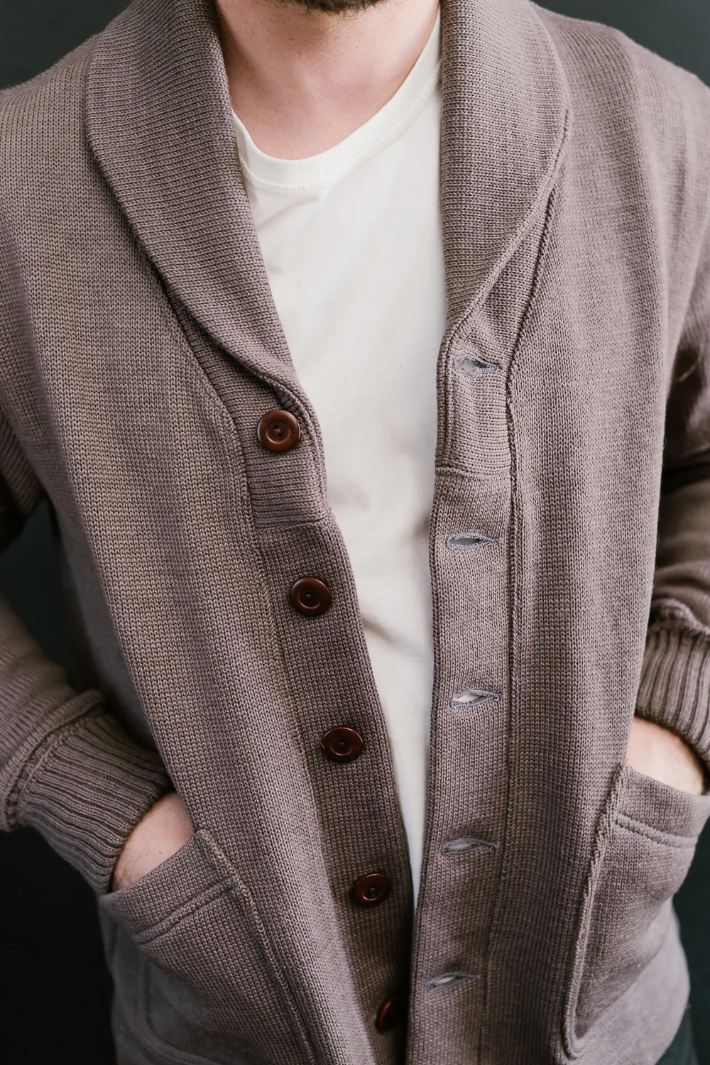 James Dant x Dehen - Shawl Sweater Coat 2.0 - Smoke, Charcoal - Image 19
