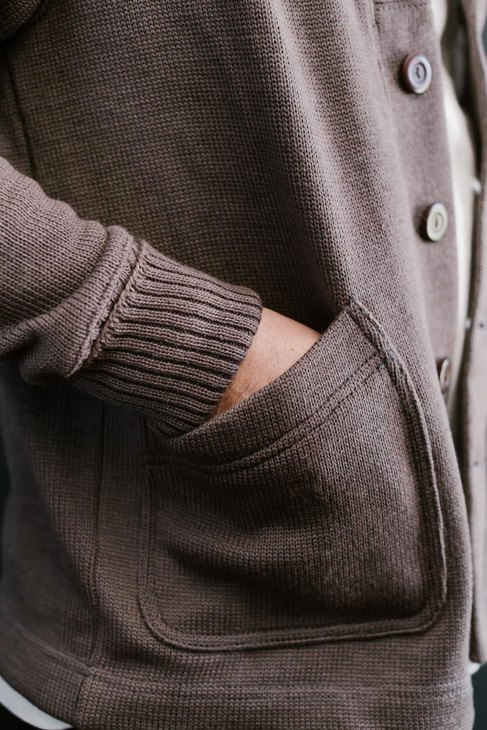 James Dant x Dehen - Shawl Sweater Coat 2.0 - Smoke, Charcoal - Image 25