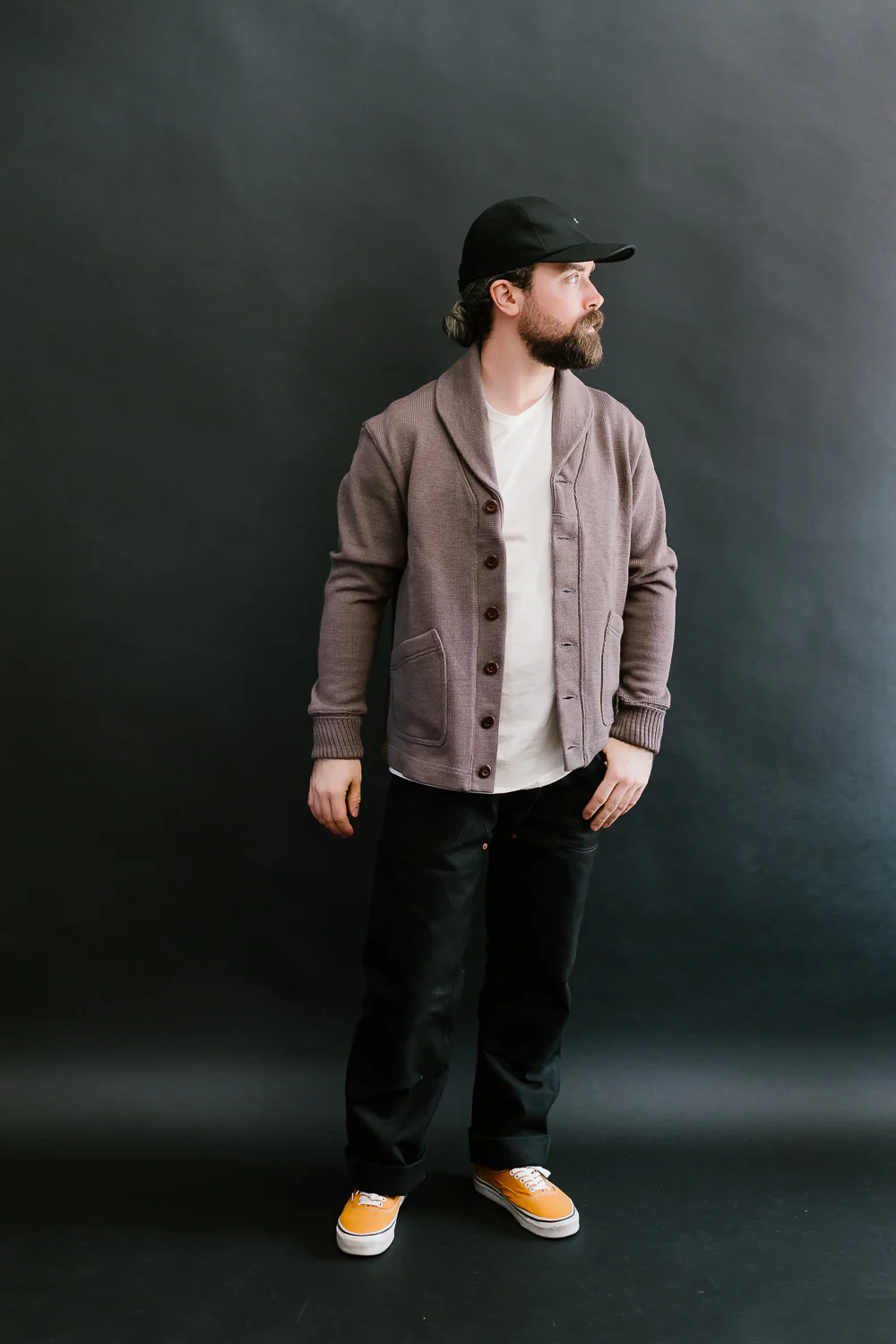 James Dant x Dehen - Shawl Sweater Coat 2.0 - Smoke, Charcoal - Image 8