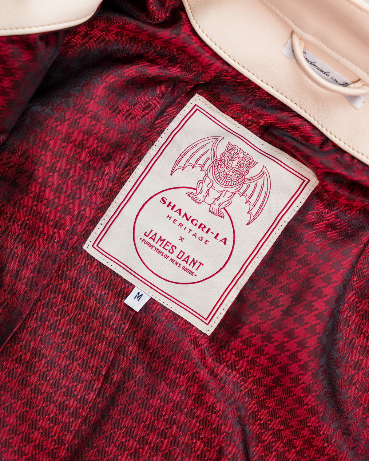 James Dant x Shangri-La - Custom "Yang Café Racer" Leather Jacket - Natural Veg Tan - Image 9