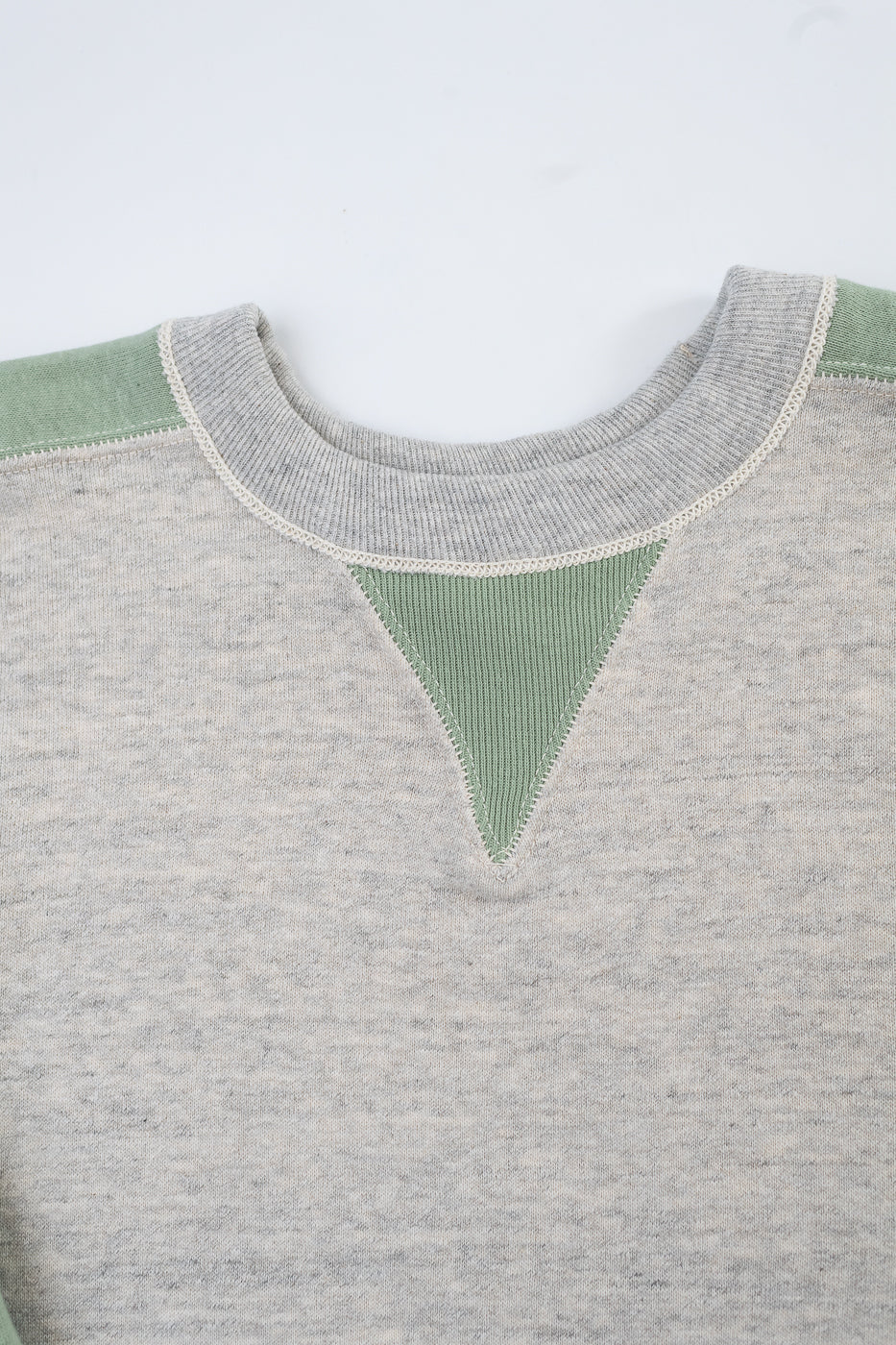 JG-CS20 - Freedom Sweats Crewneck - Oatmeal, Light Green - Image 2