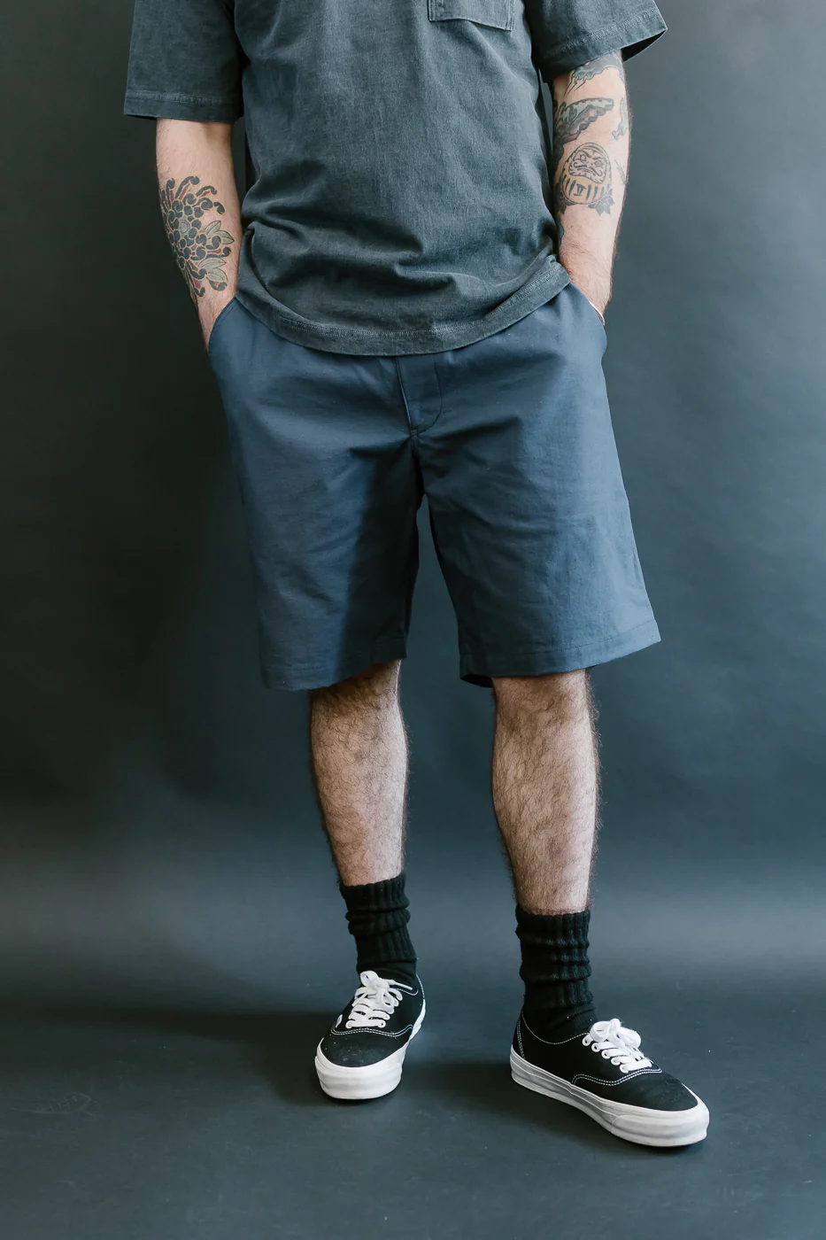 JM4540 - Back Nep Ump Shorts - 101 Classic Navy - Image 16