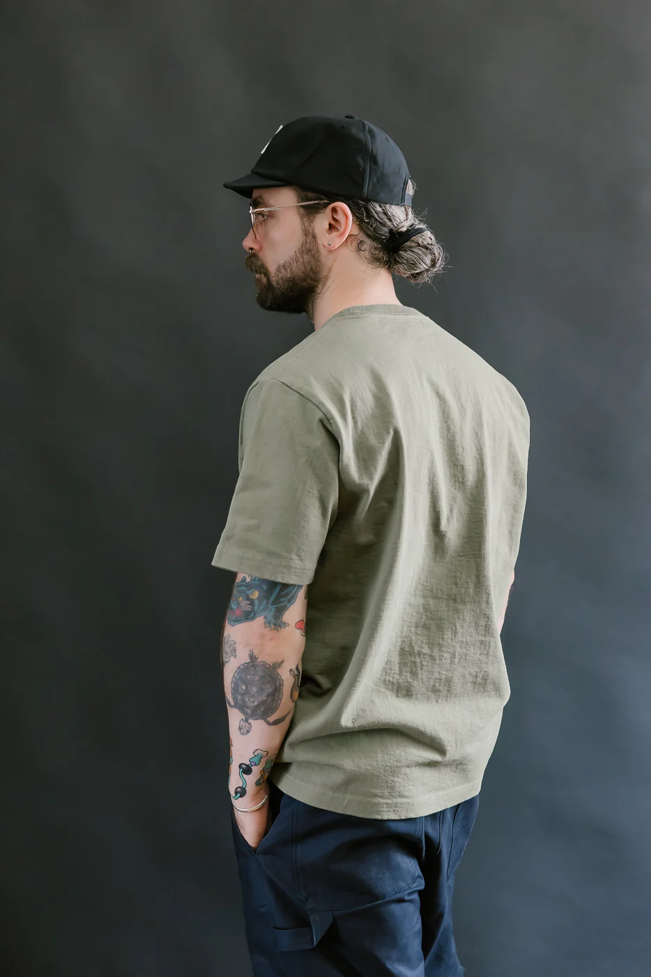JM5444 - Dotsume T-Shirt - 320 Olive - Image 10