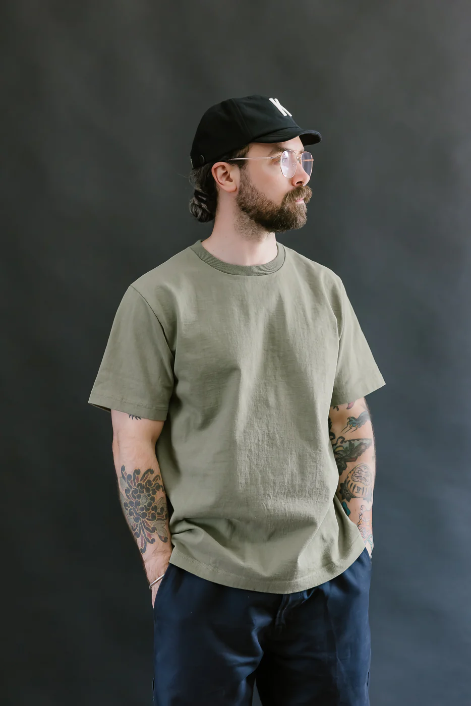 JM5444 - Dotsume T-Shirt - 320 Olive - Image 13