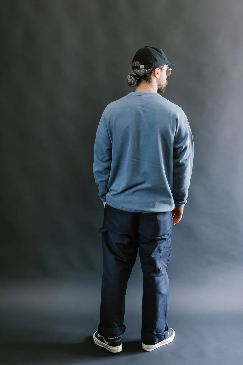 JM5564 - FU Himo LS T-Shirt - 370 Fade Blue Gray - Image 7