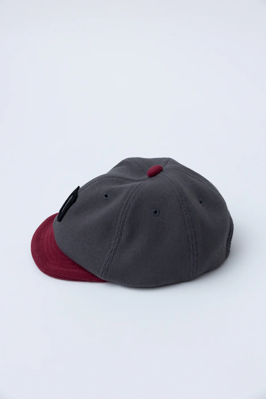 JM6310 - GG Rib BB Cap "D" - 318 Gray x Oxblood - Image 3
