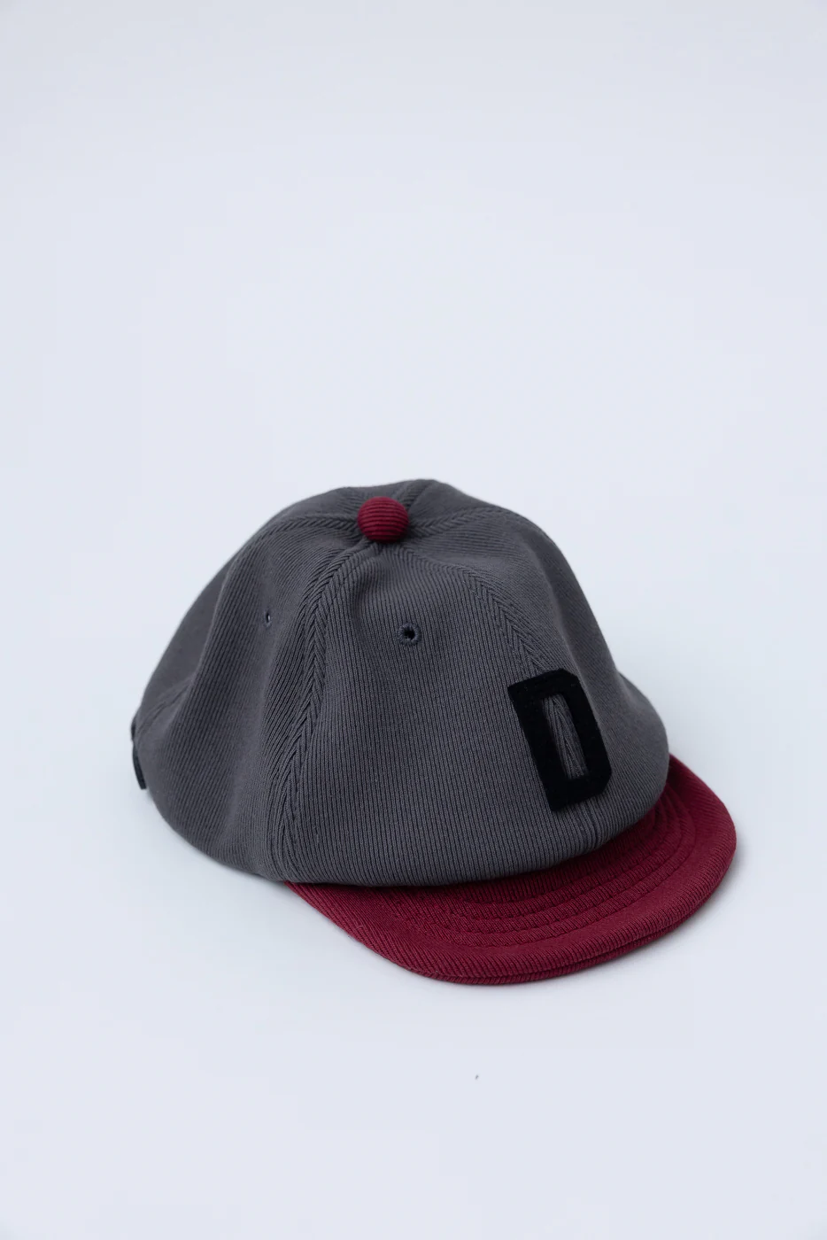 JM6310 - GG Rib BB Cap "D" - 318 Gray x Oxblood - Image 6