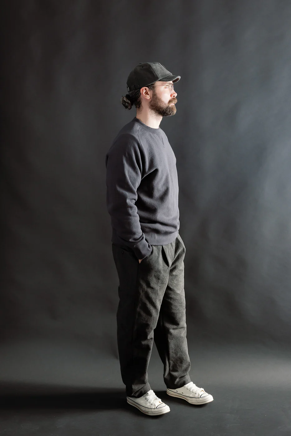 JM7580 - Big Loop Crewneck - 177 Ink Black - Image 6