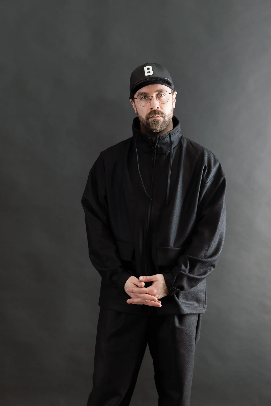 JM8596 - Comp Wool Stand Neck JK - 107 Black - Image 9