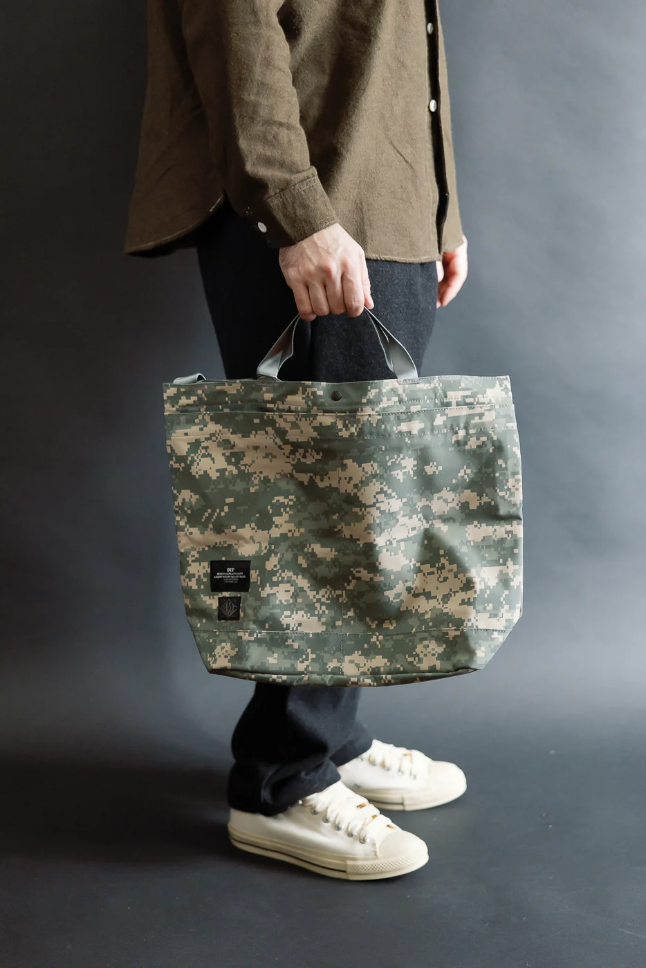 JP540-DS - BAGSINOROGRESS x Post O'alls New York Tote Goretex Digital Camo - Desert - Image 8