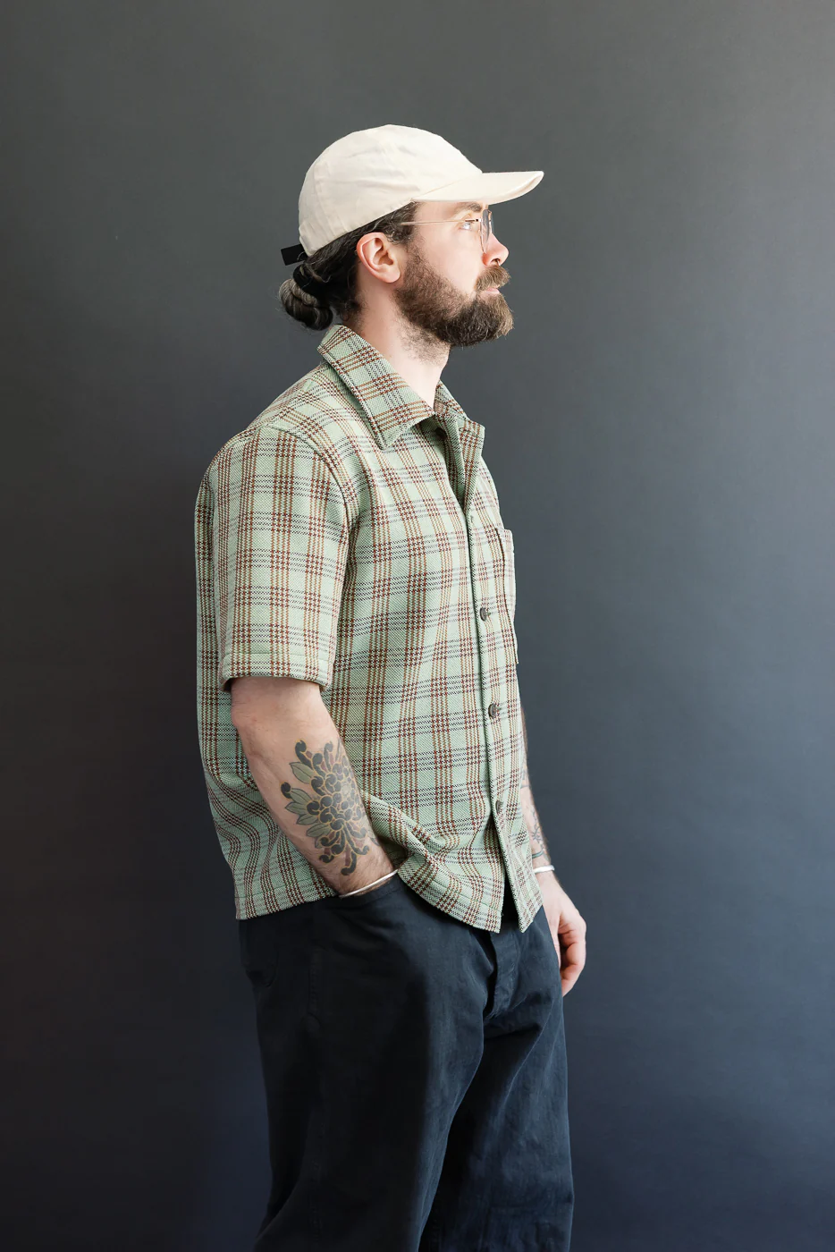 Lawn Chair Plaid Lounge Shirt - Green - Image 10