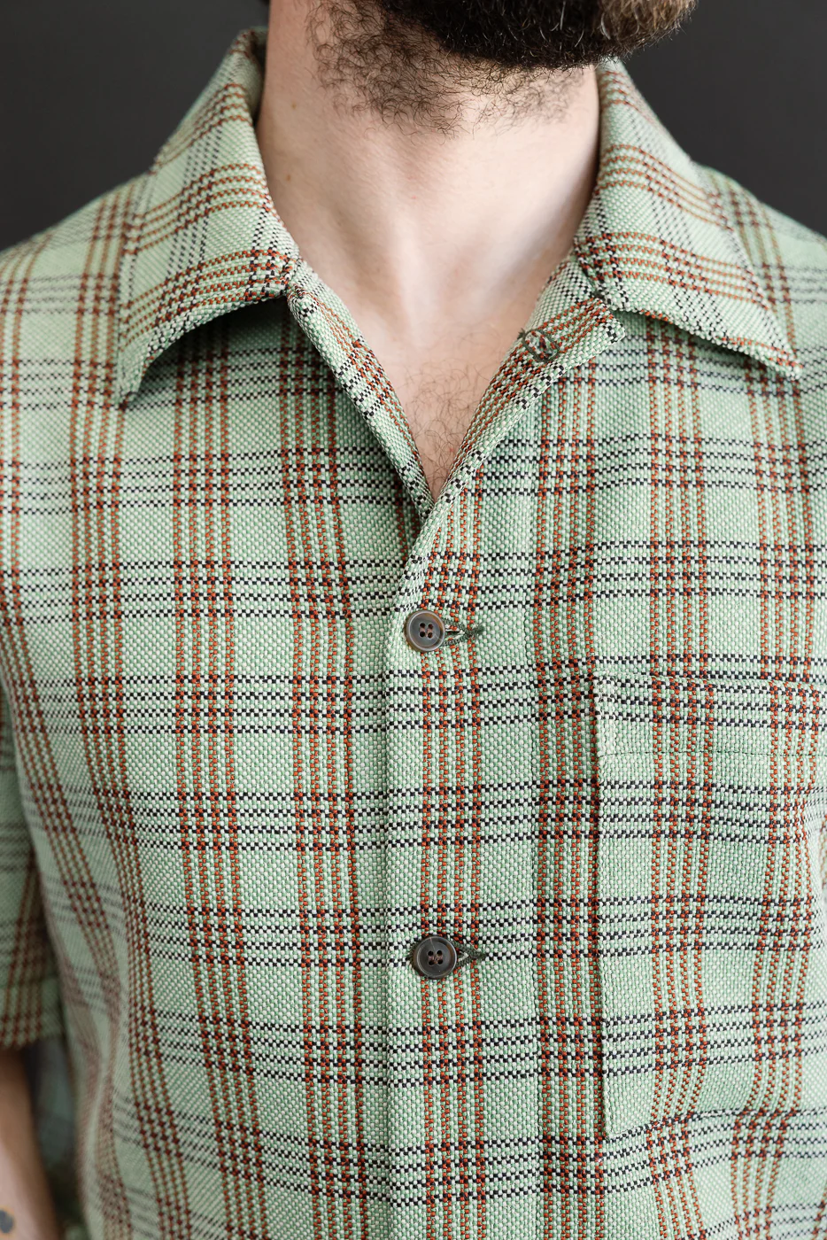 Lawn Chair Plaid Lounge Shirt - Green - Image 14