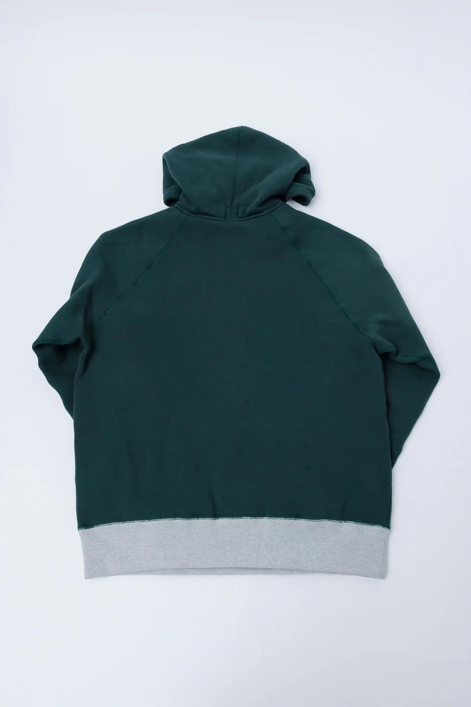 LCS1009 - Super Fluffy Knit Raglan After Hoodie - 2-Tone Vintage Forest Green - Image 4
