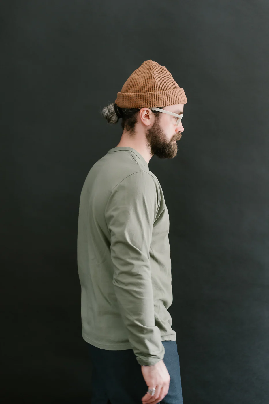 Lead Off LS T-Shirt - 320 Olive - Image 12