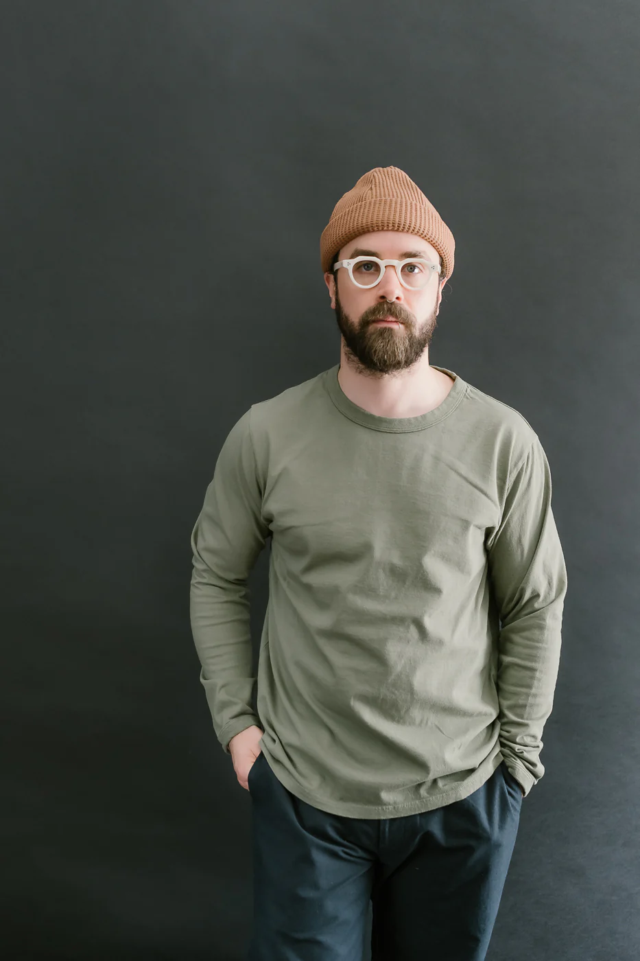 Lead Off LS T-Shirt - 320 Olive - Image 14