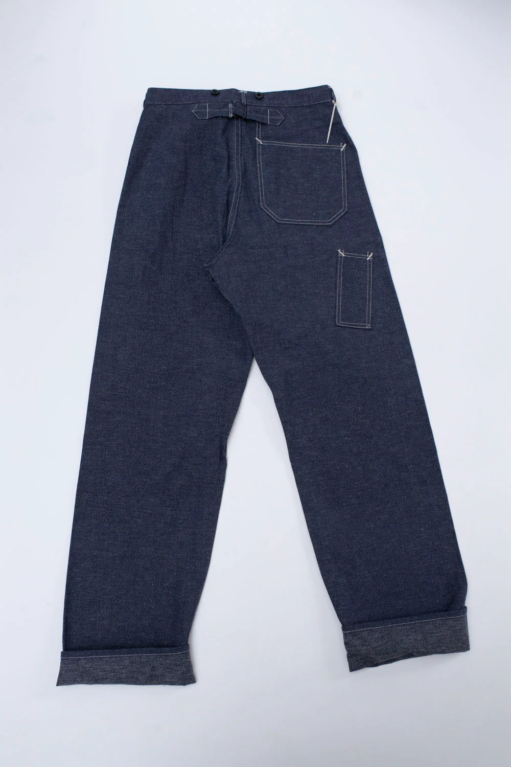 Lot 1223 - Forty and Eight Horse Guard Pants - Indigo - Image 2