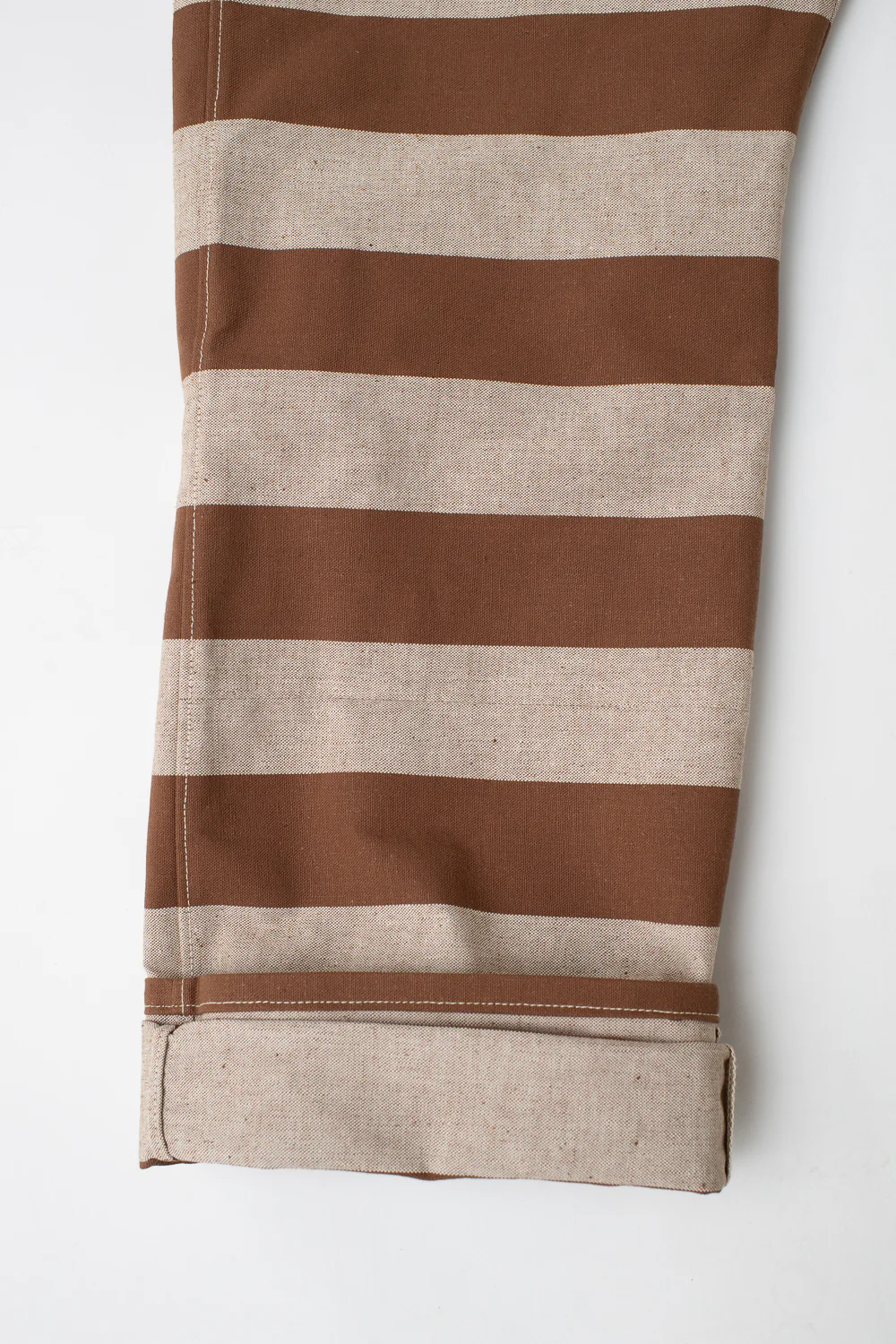 Lot 1230 - Striped Prisoner Pants - Brown - Image 6