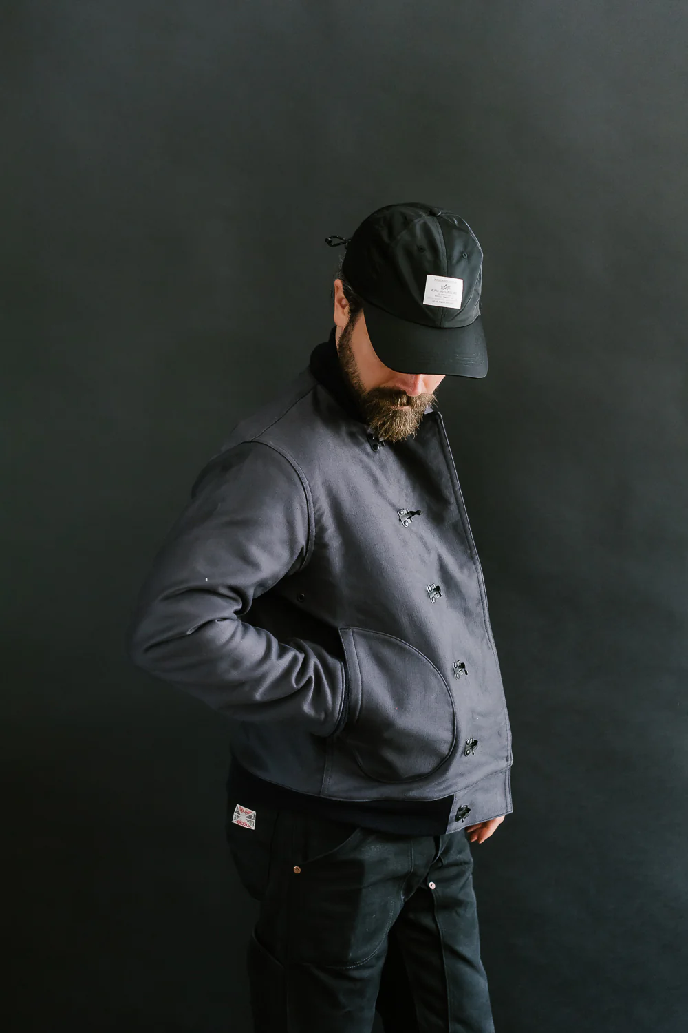 Lot 2208 - N-1 Winter Jacket Hook Front Blood Chit - Navy Blue - Image 20