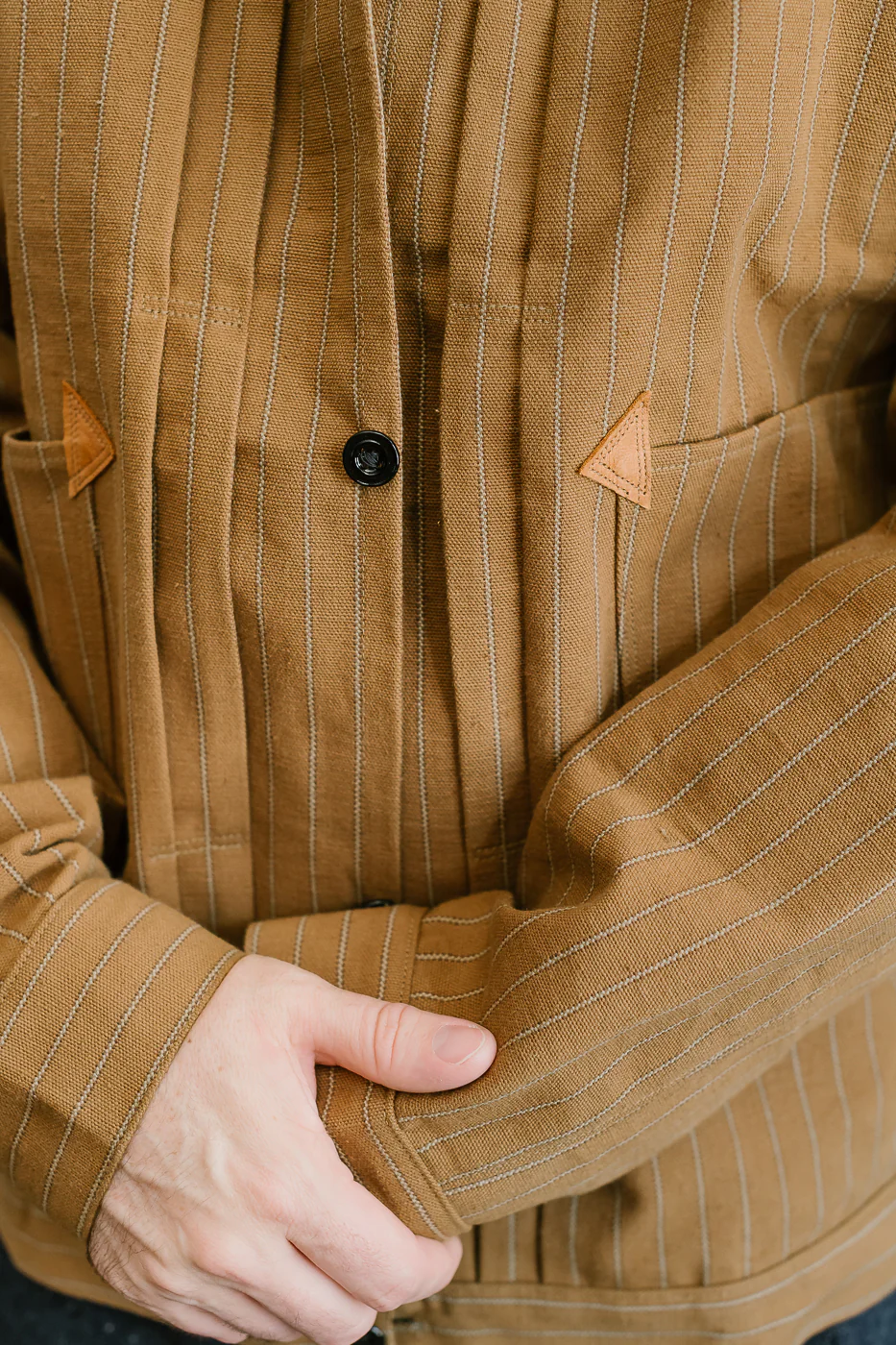 Lot 2214 - 1880 Greenbaum Heavy Leatherbound Brows Jacket - Duck Stripe - Image 20
