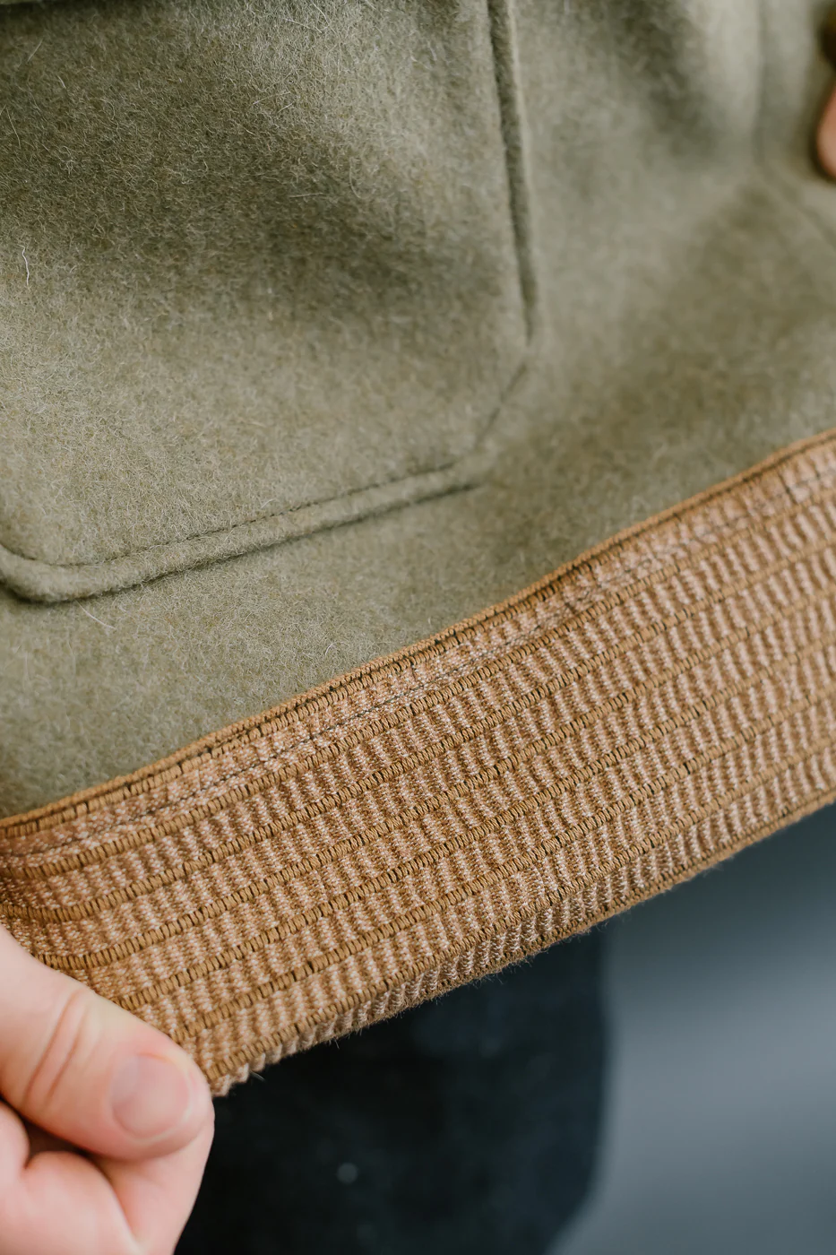 Lot 2233 - A-1 Style Melton Wool Jacket  - OD Green - Image 19