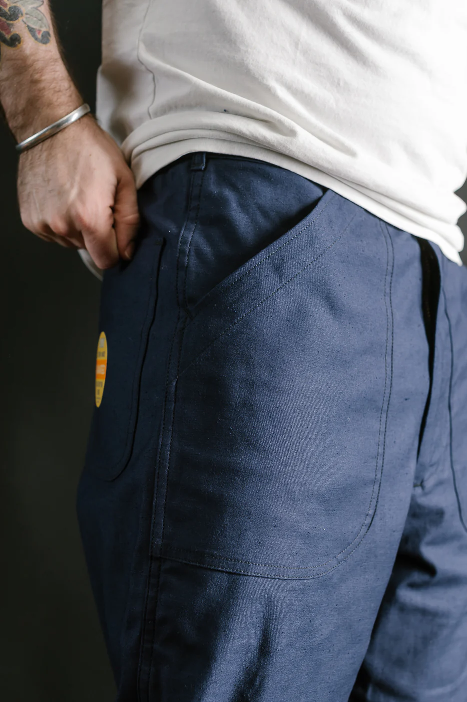 Lot 225 - Back Satin Baker Pants - Navy - Image 17